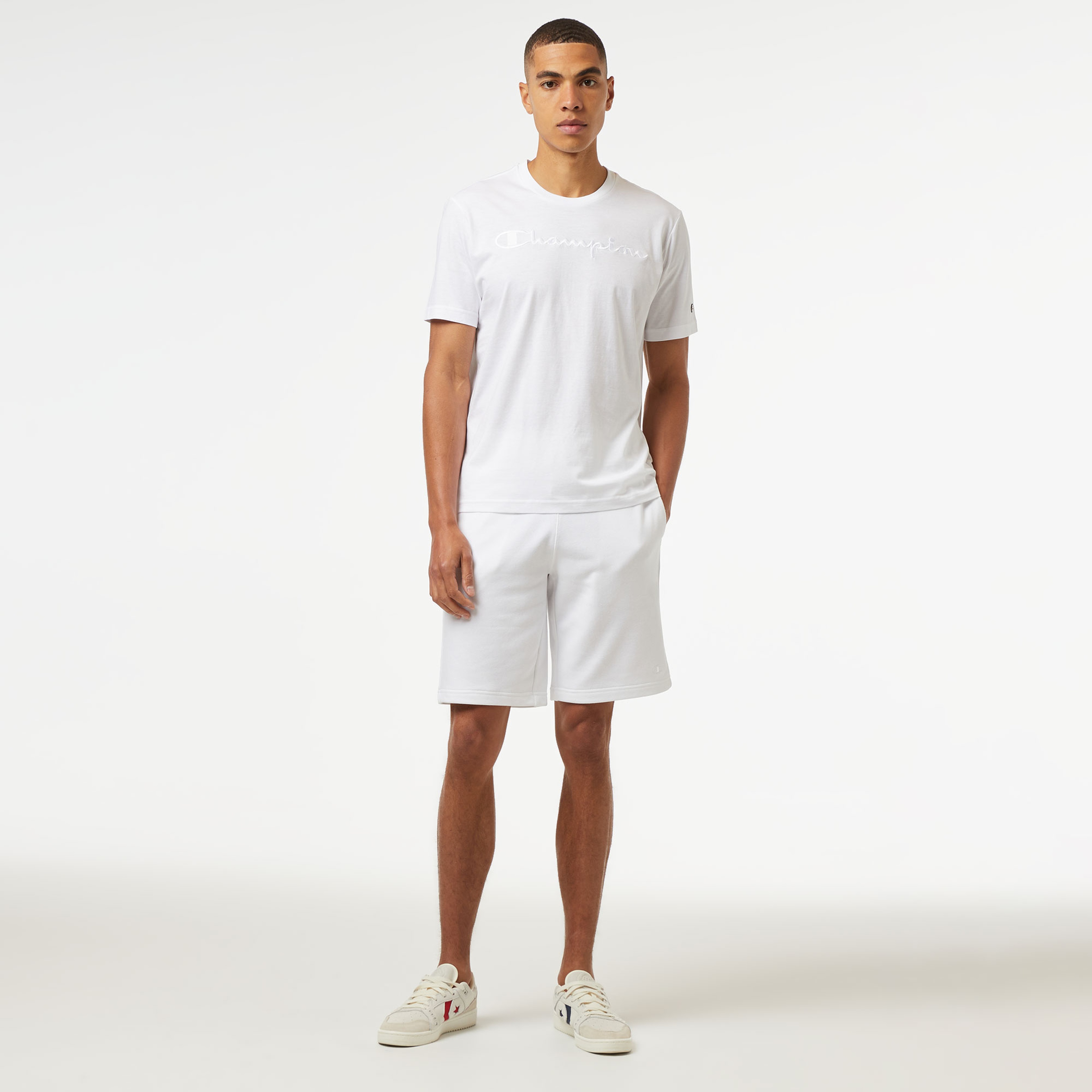 Champion Classic Erkek Beyaz Şort