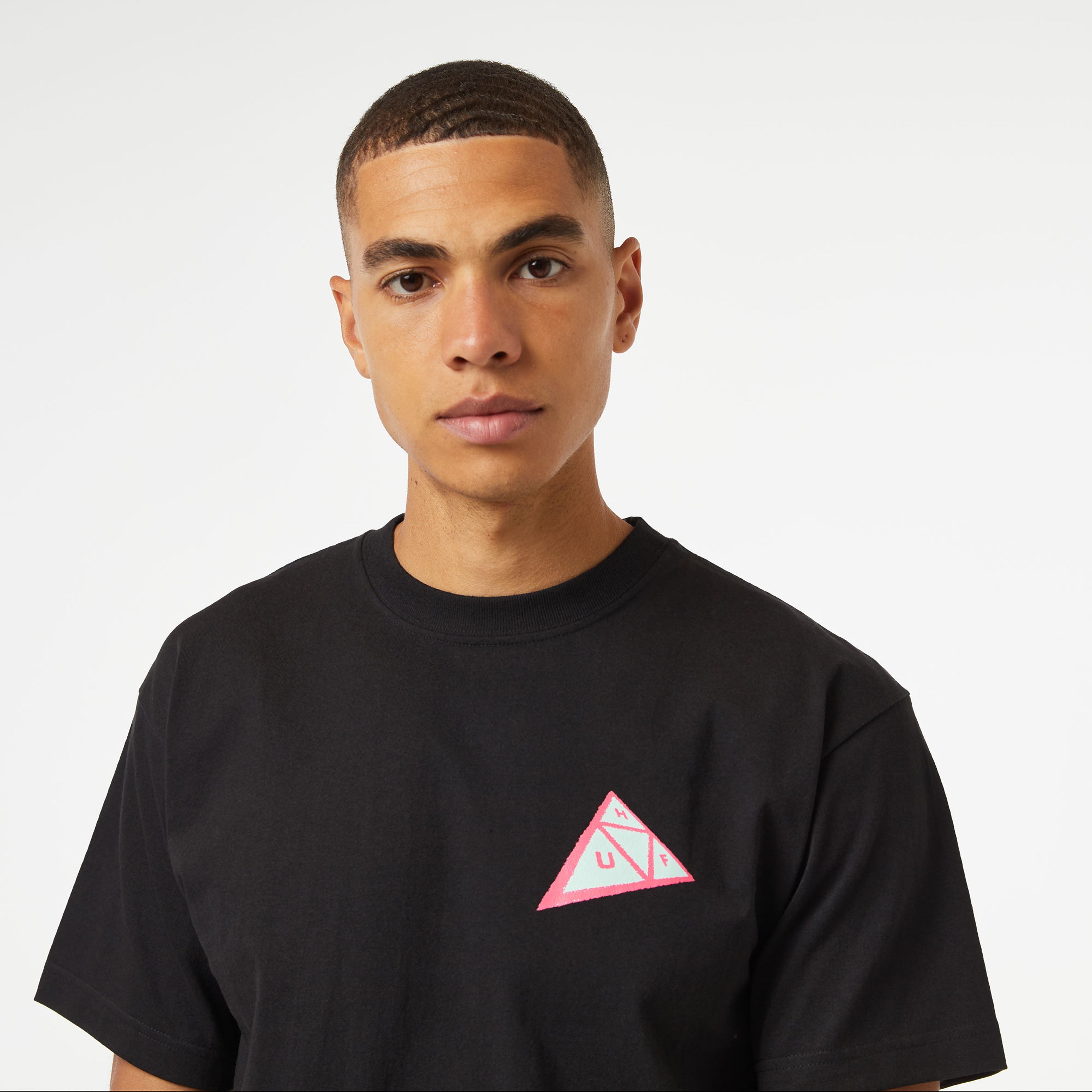 HUF Skewed Tt S/S Erkek Siyah T-Shirt