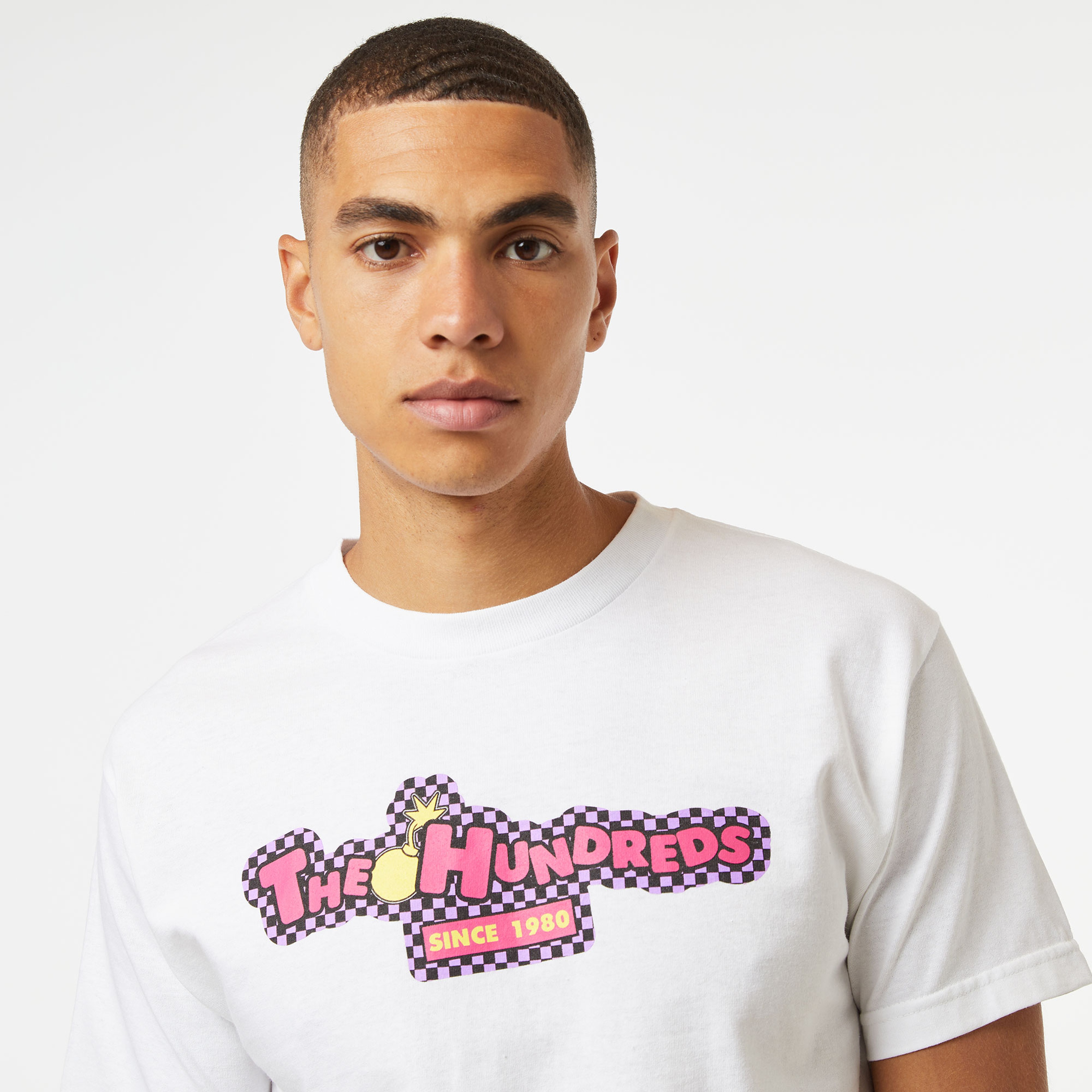 The Hundreds Push Bar Erkek Beyaz T-Shirt