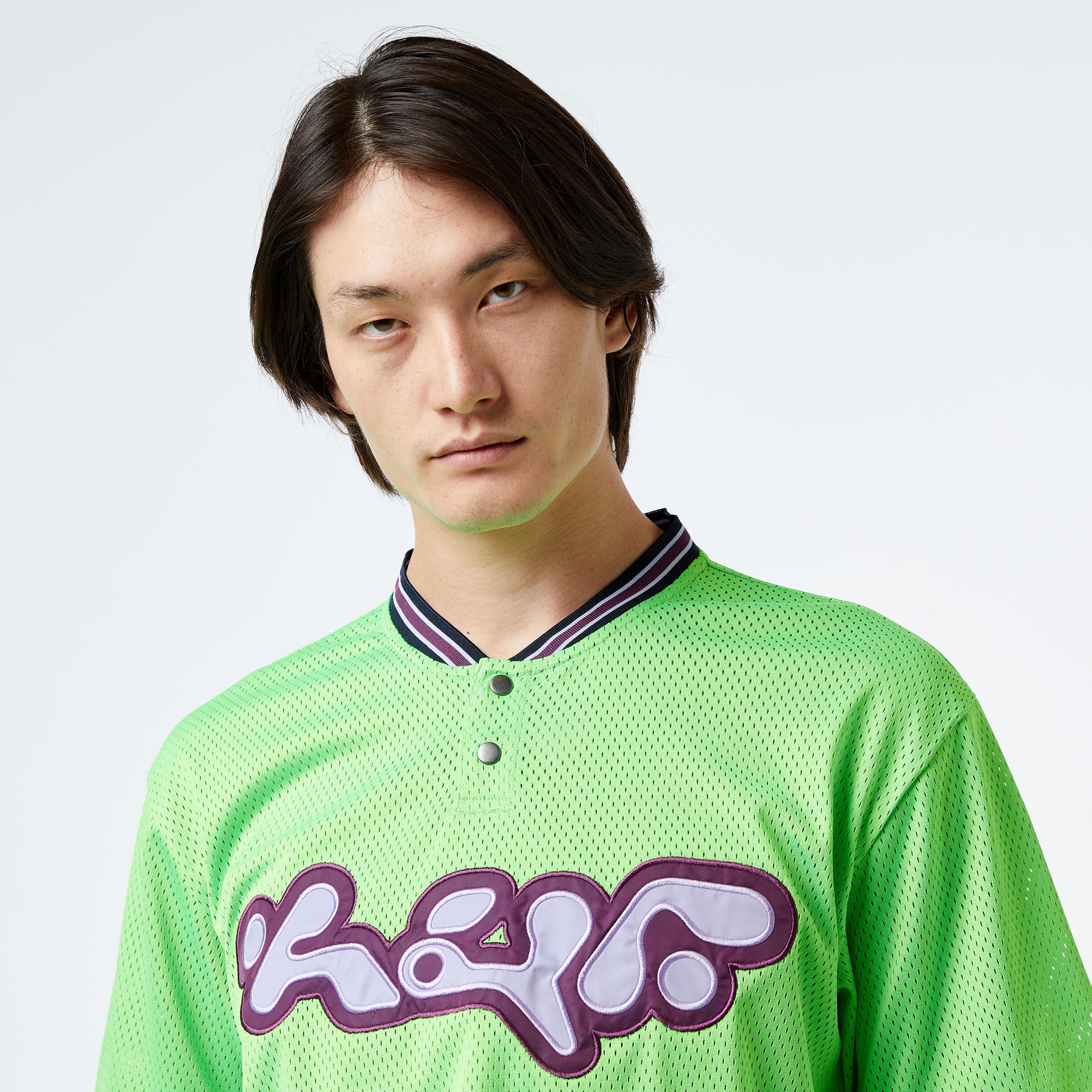 HUF Halftime Henley S/S Jersey Erkek Yeşil Gömlek