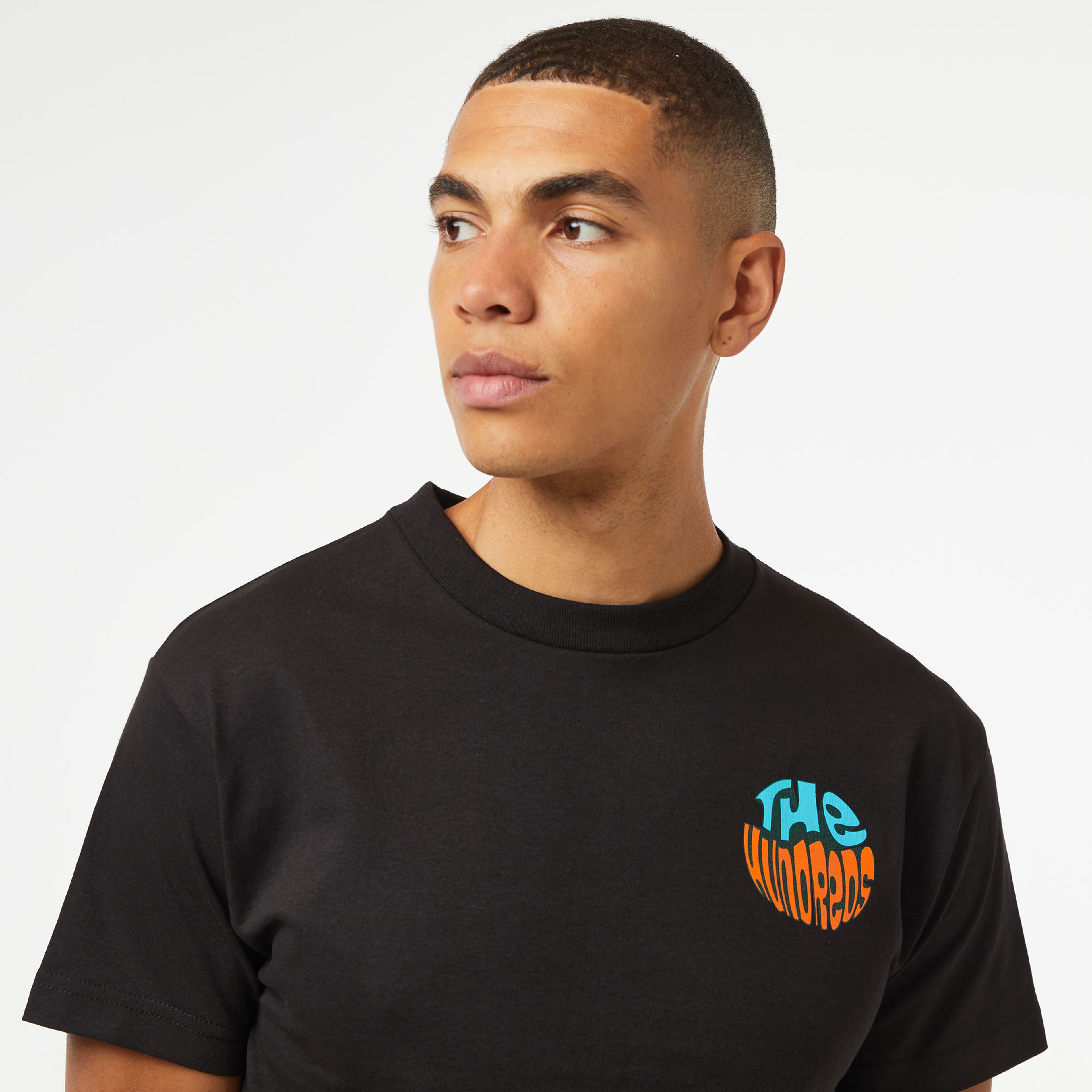 The Hundreds Wildfire Surf Erkek Siyah T-Shirt