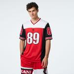 Karl Kani Og Block Jersey Erkek Kırmızı Gömlek