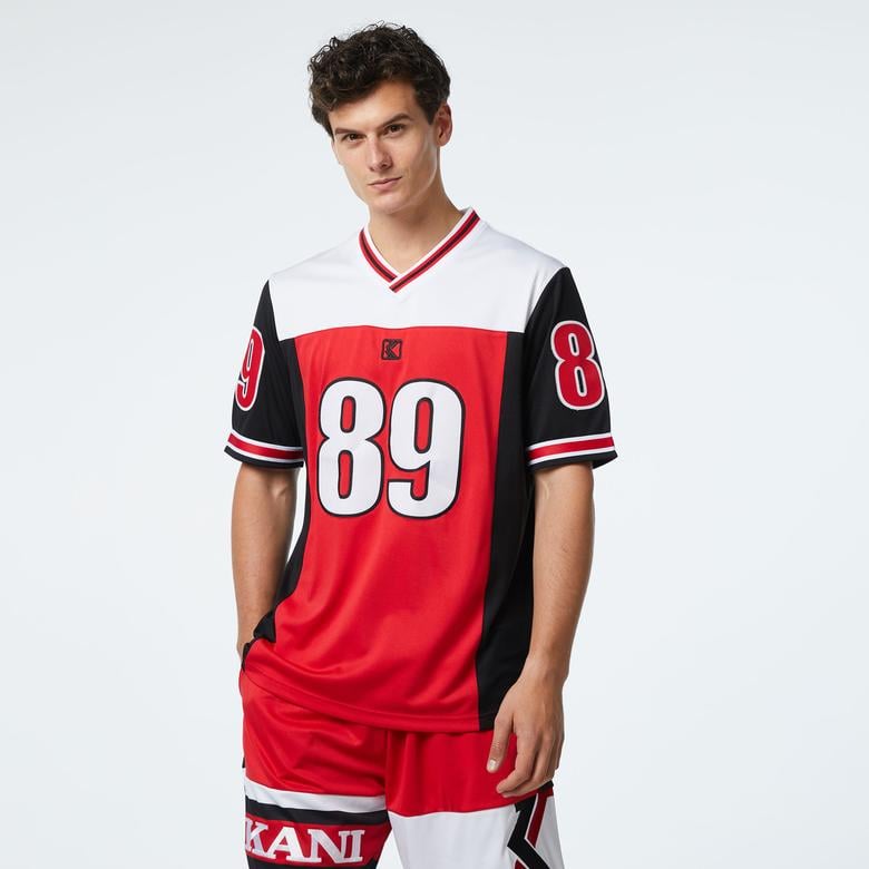 Karl Kani Og Block Jersey Erkek Kırmızı Gömlek