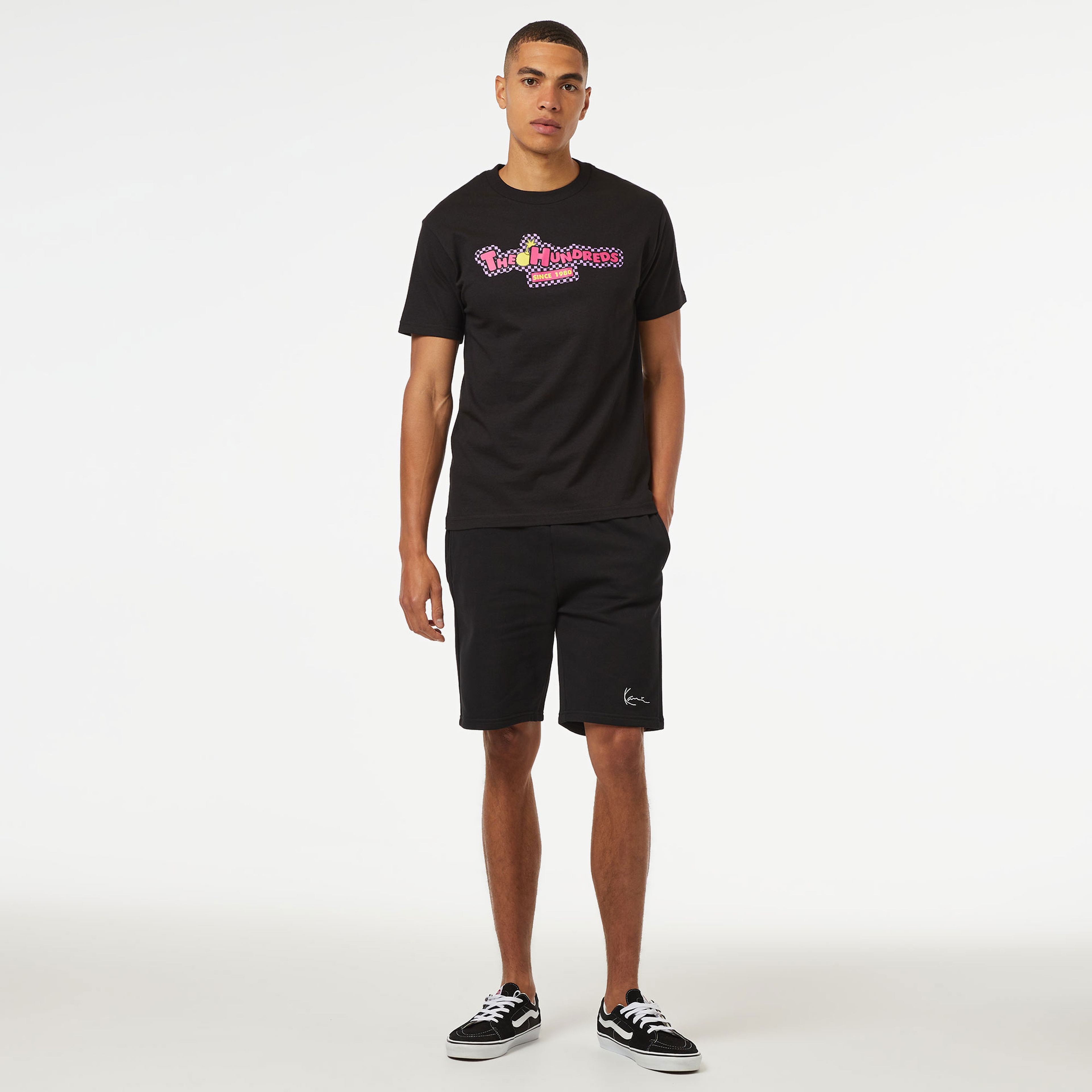 The Hundreds Push Bar Erkek Siyah T-Shirt