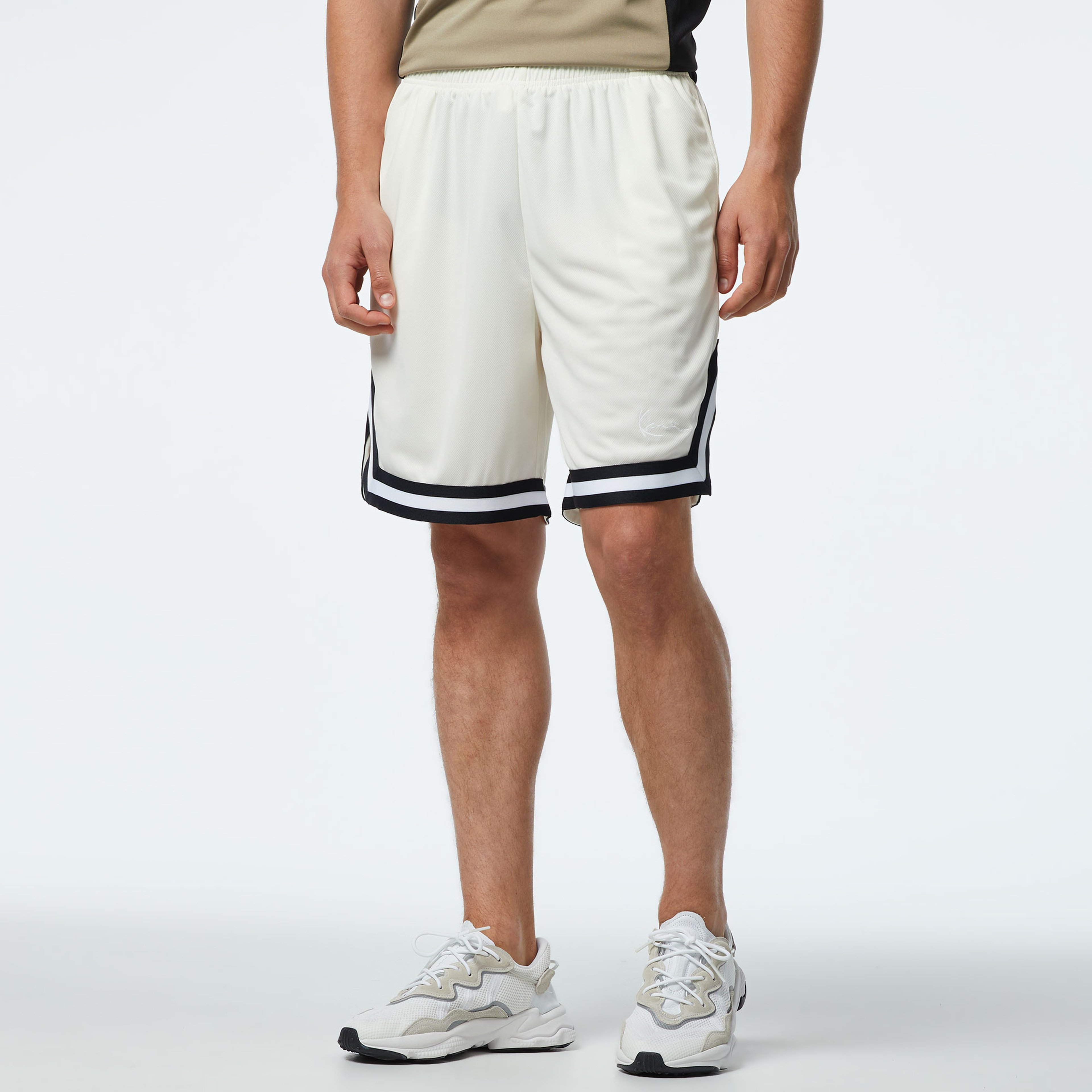 Karl Kani Small Signature Essential Mesh Erkek Beyaz Şort