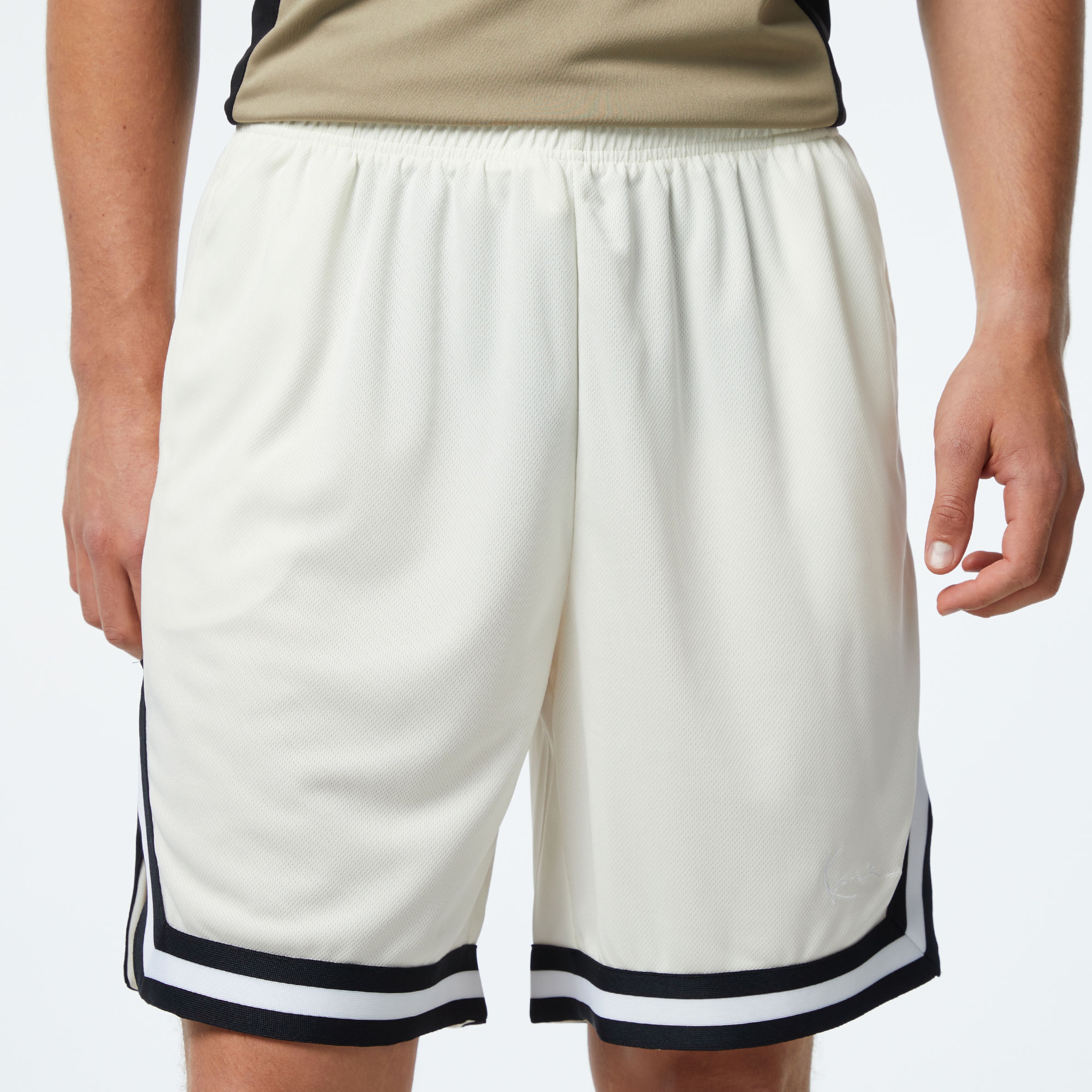 Karl Kani Small Signature Essential Mesh Erkek Beyaz Şort