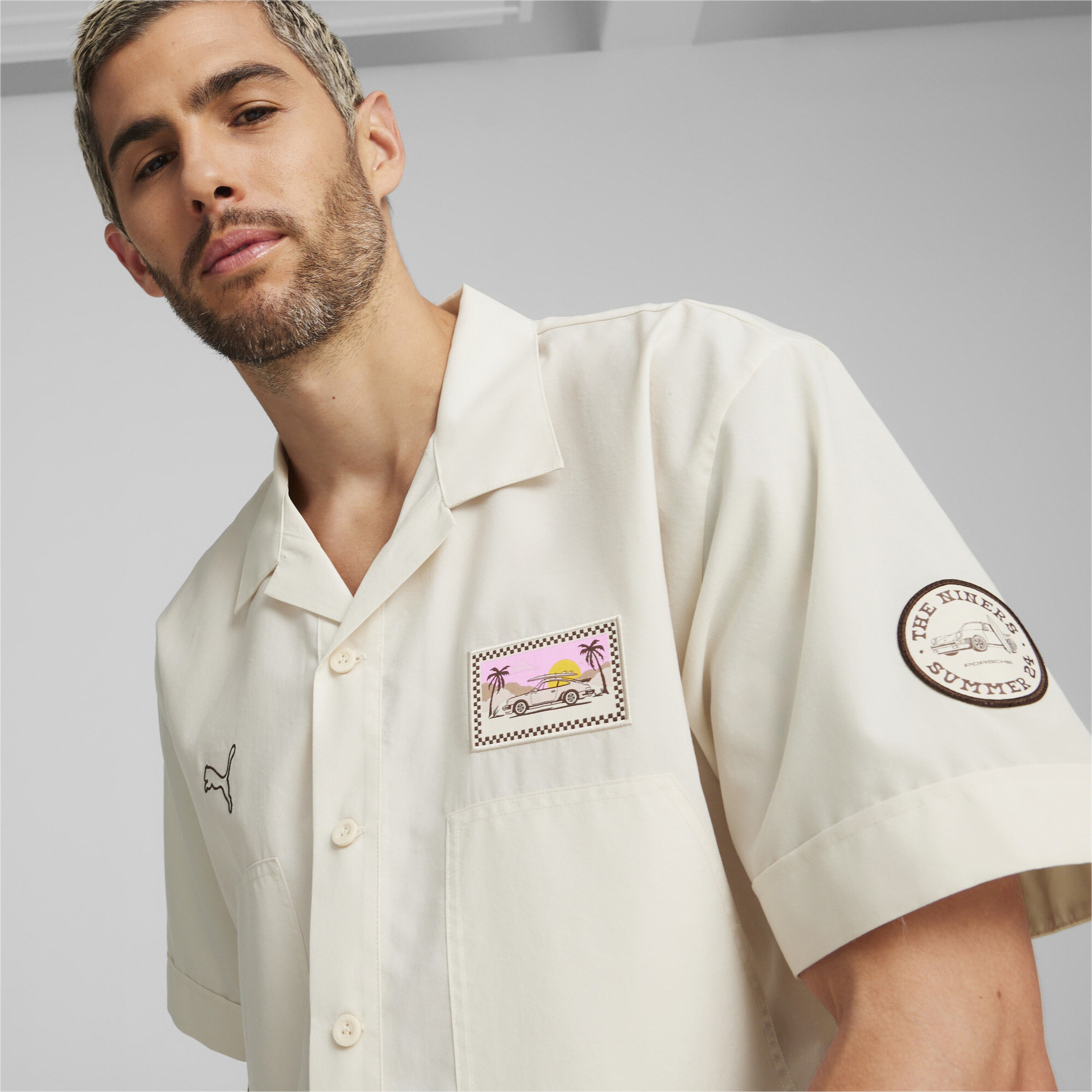 Puma Pl Summer Crew Erkek Krem Gömlek