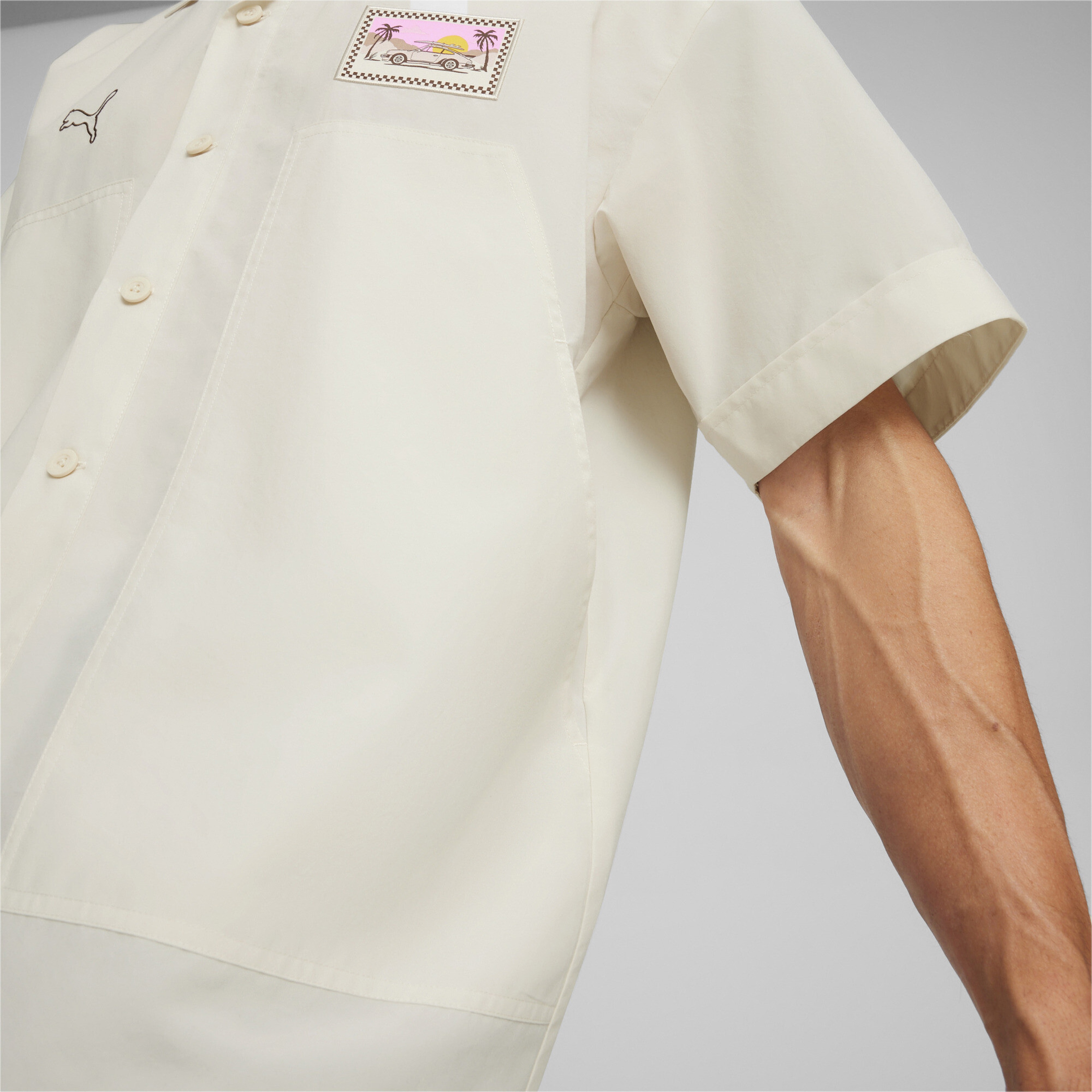 Puma Pl Summer Crew Erkek Krem Gömlek