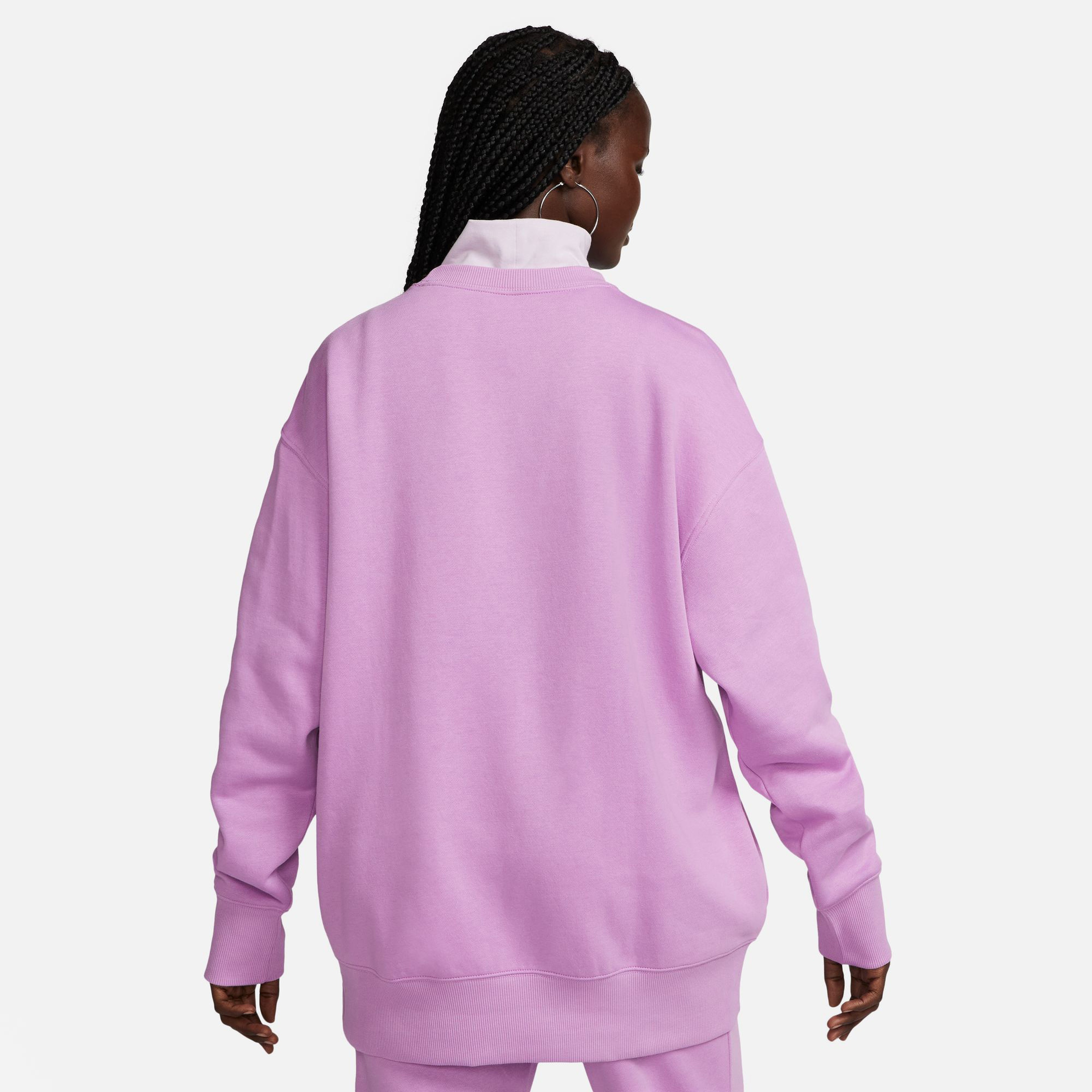 Nike Sportswear Phoenix Fleece Kadın Mor Sweatshirt