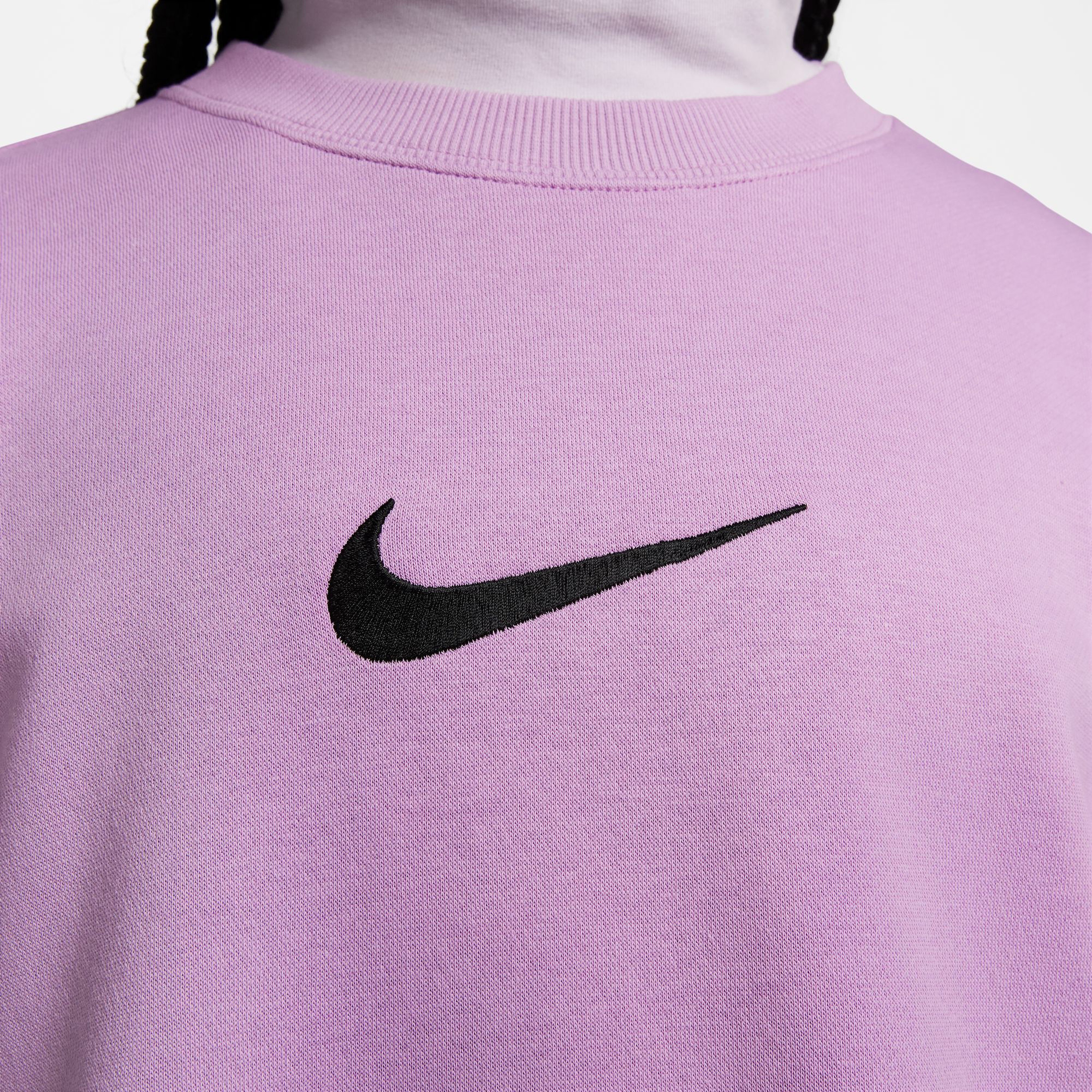 Nike Sportswear Phoenix Fleece Kadın Mor Sweatshirt