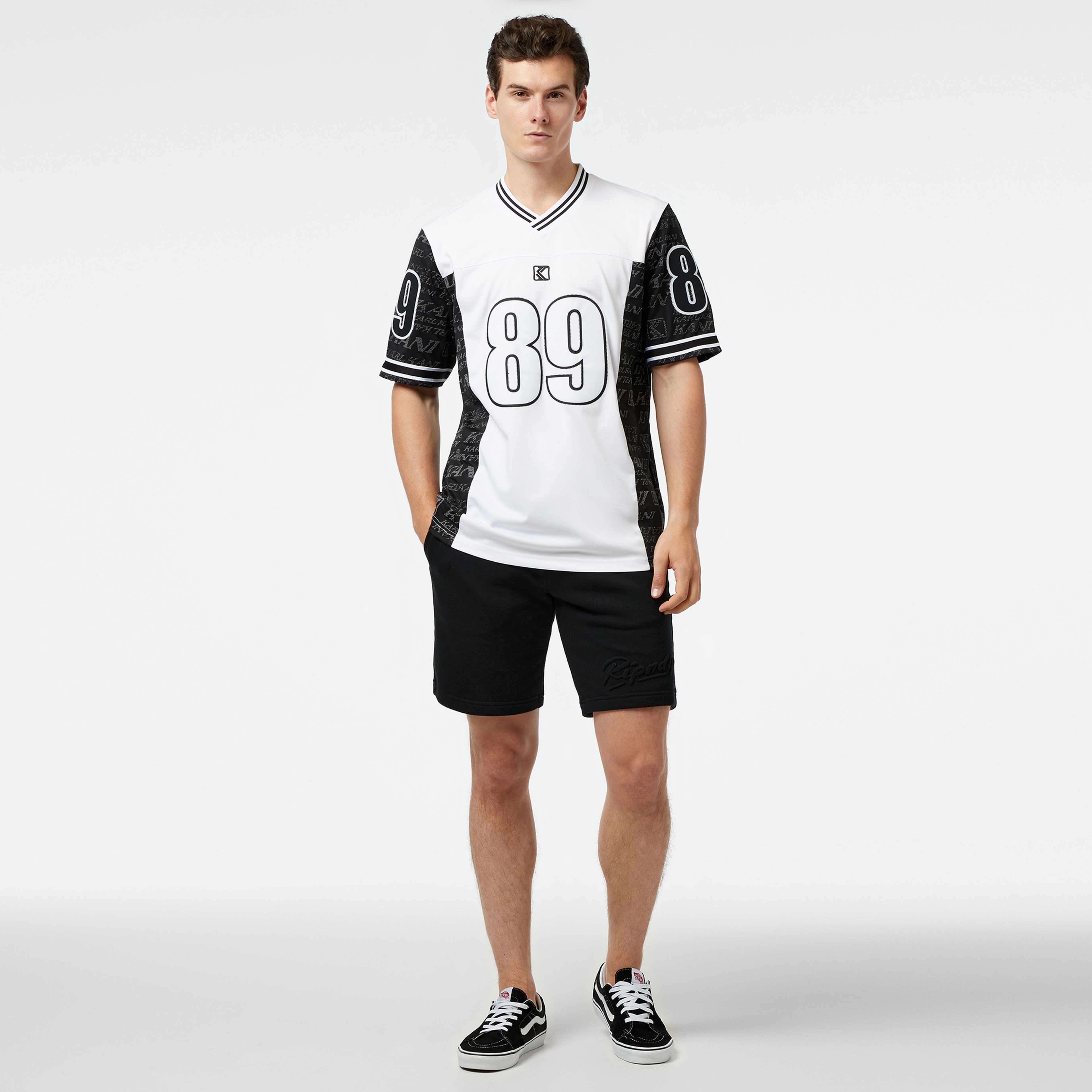 Karl Kani Og Block Logo Jersey Erkek Siyah Gömlek