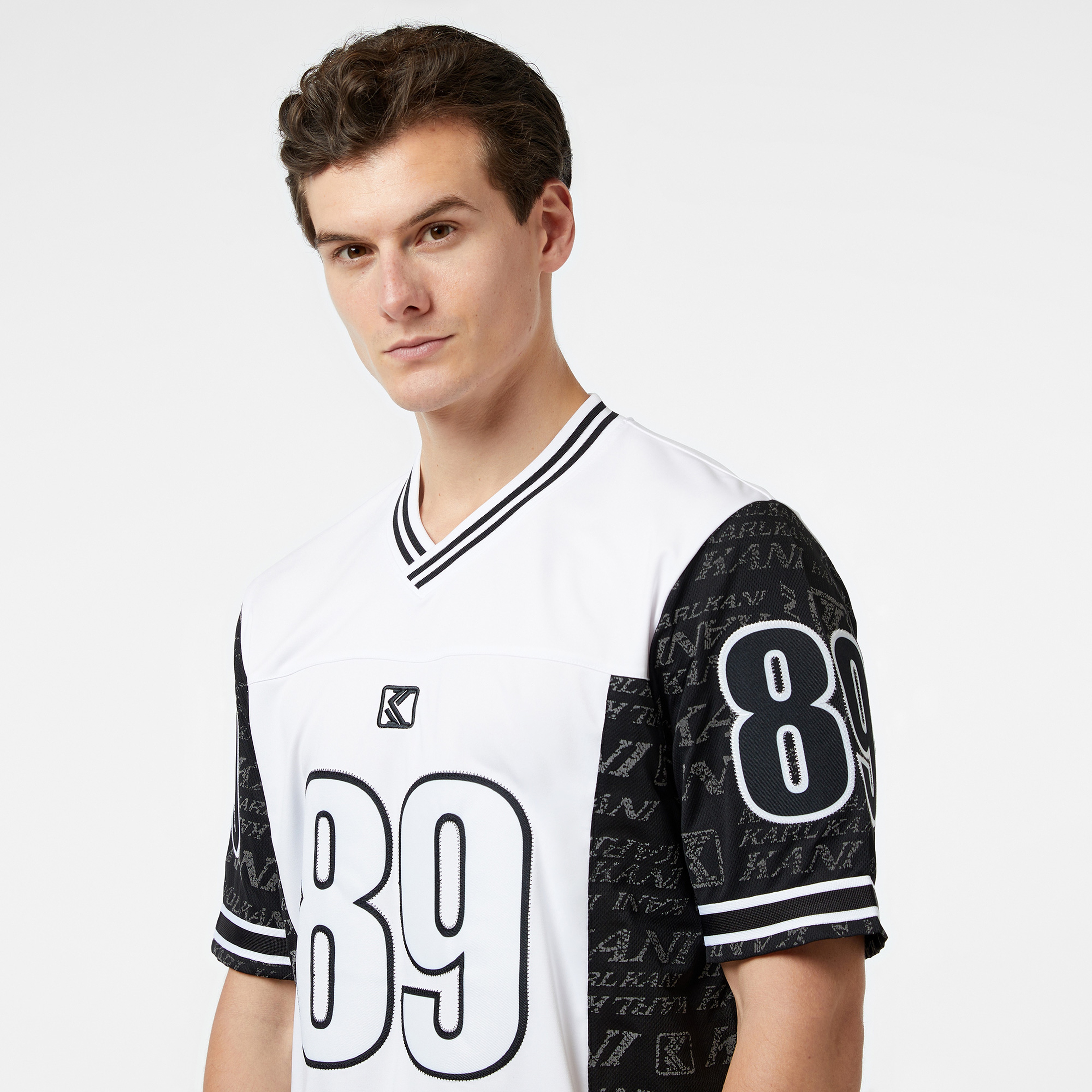 Karl Kani Og Block Logo Jersey Erkek Siyah Gömlek