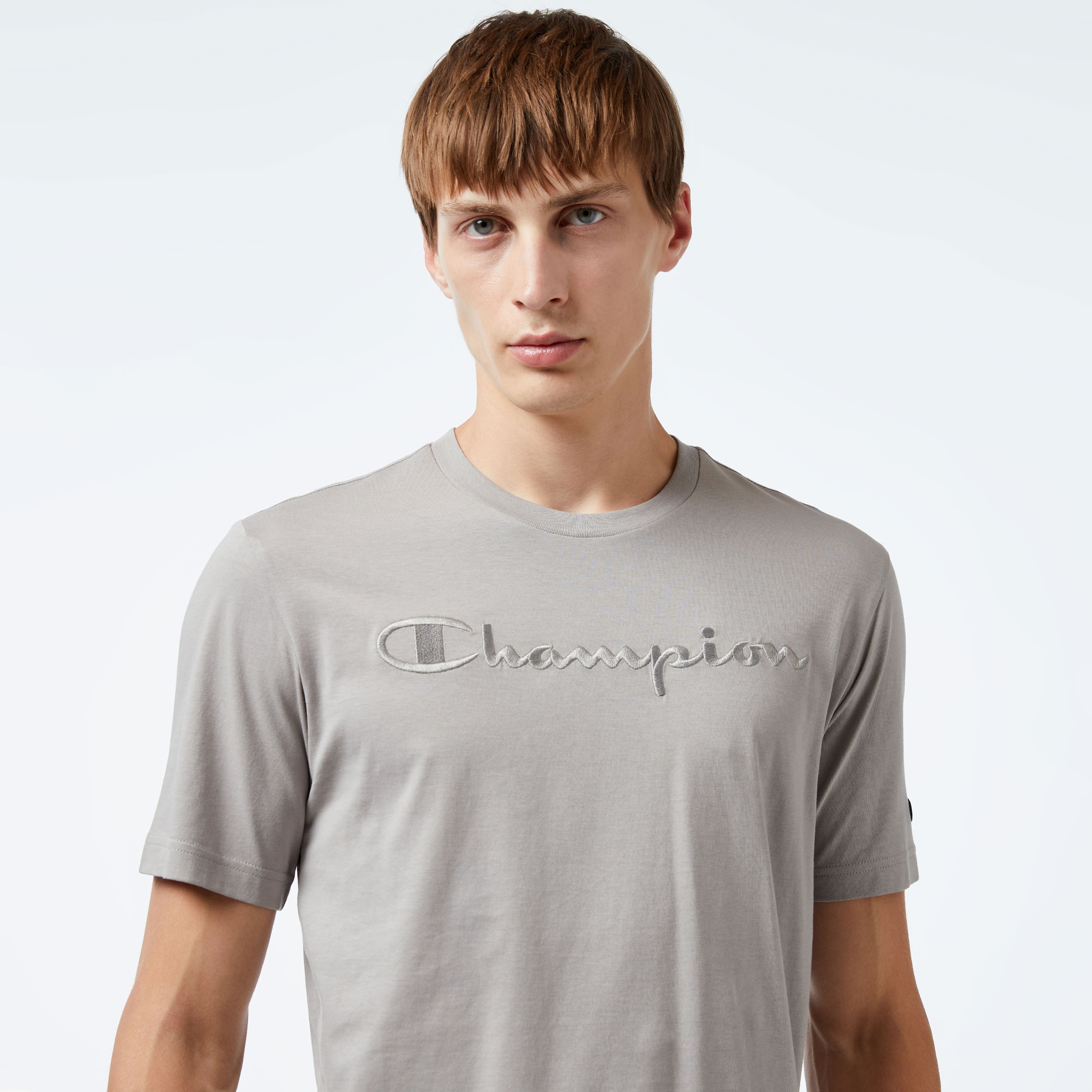 Champion Crewneck Erkek Gri T-Shirt