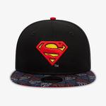 New Era Chyt Super Aop 9Fifty Supman Çocuk Siyah Şapka