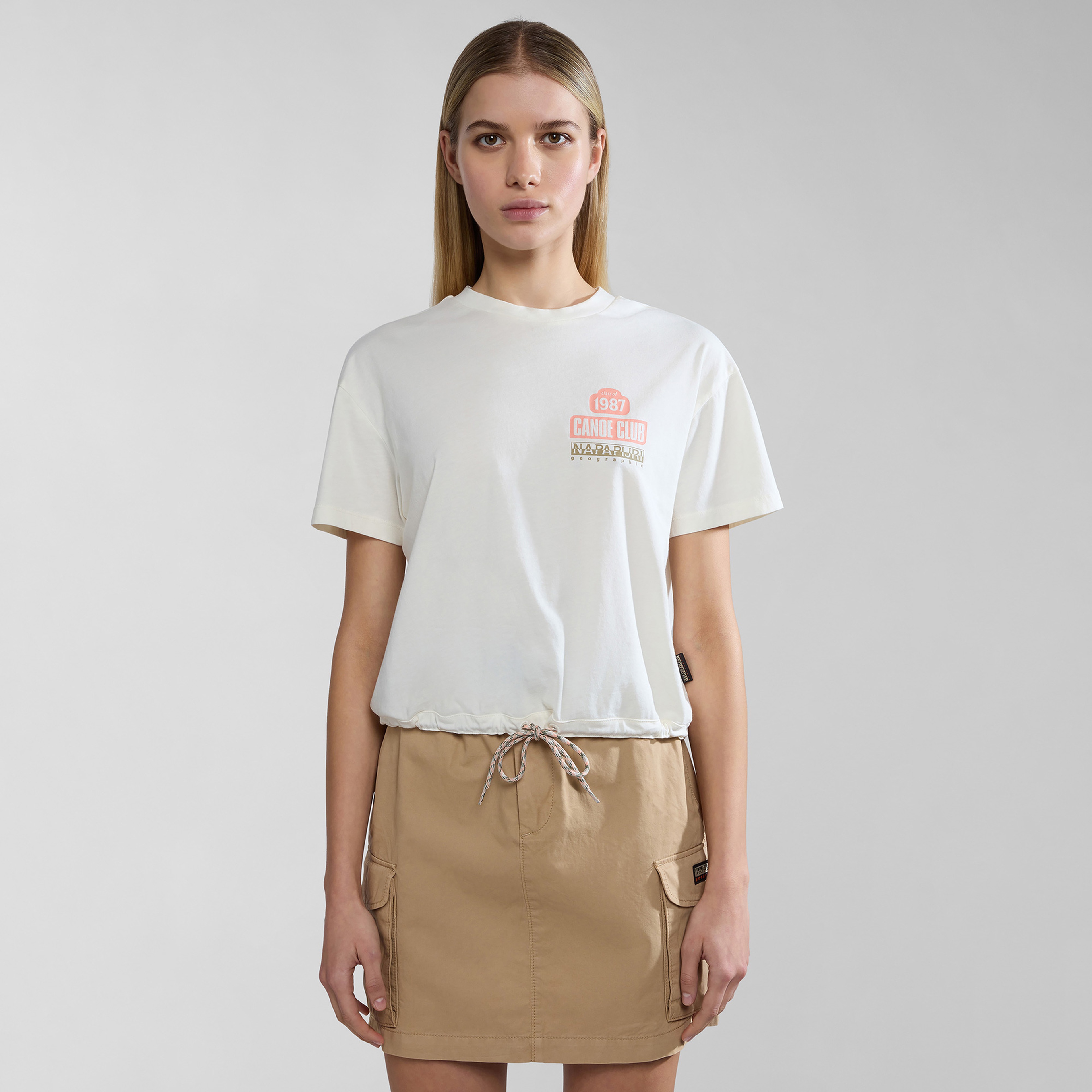 Napapijri S-Howard W Kadın Beyaz T-Shirt