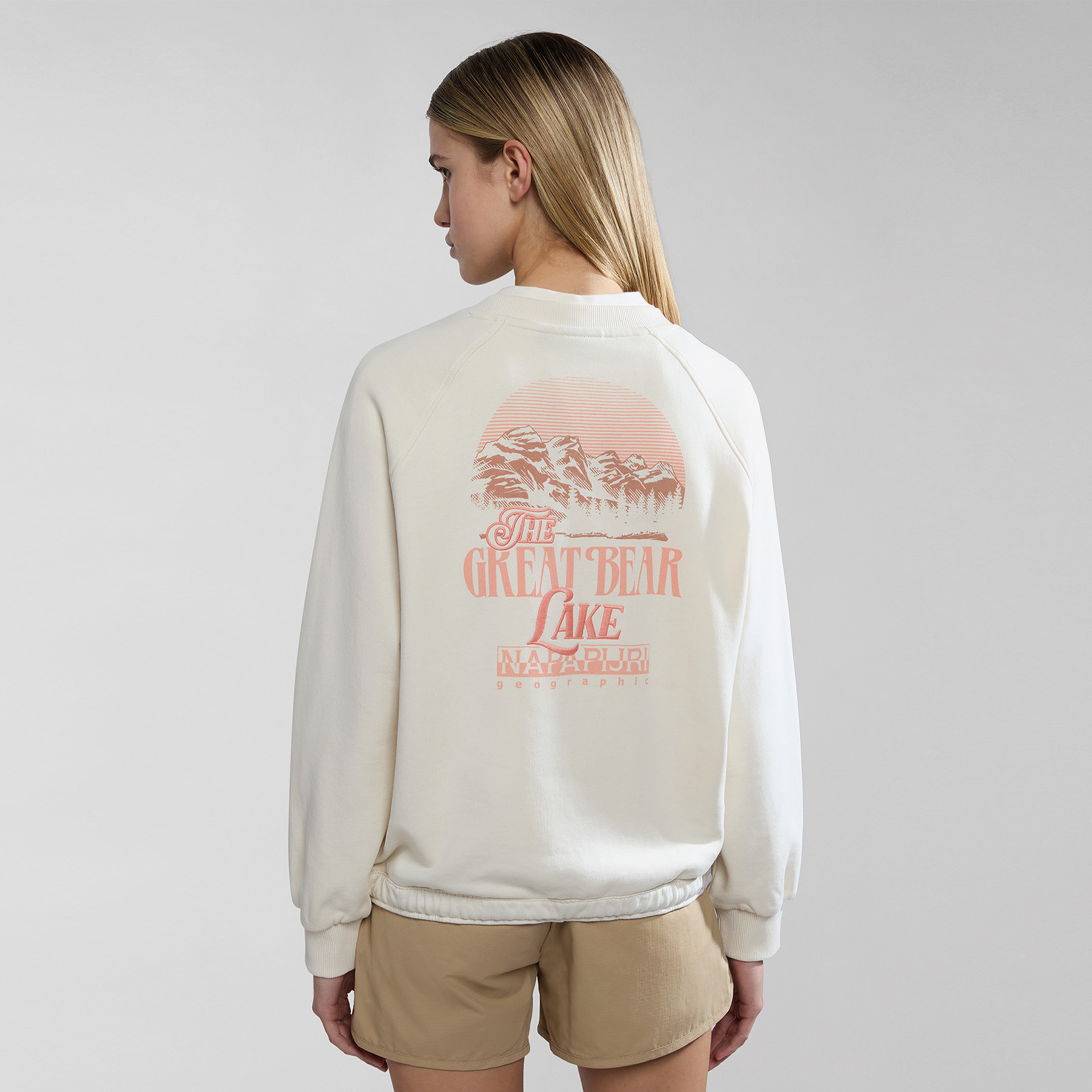 Napapijri B-Boyd C W Kadın Beyaz Hoodie