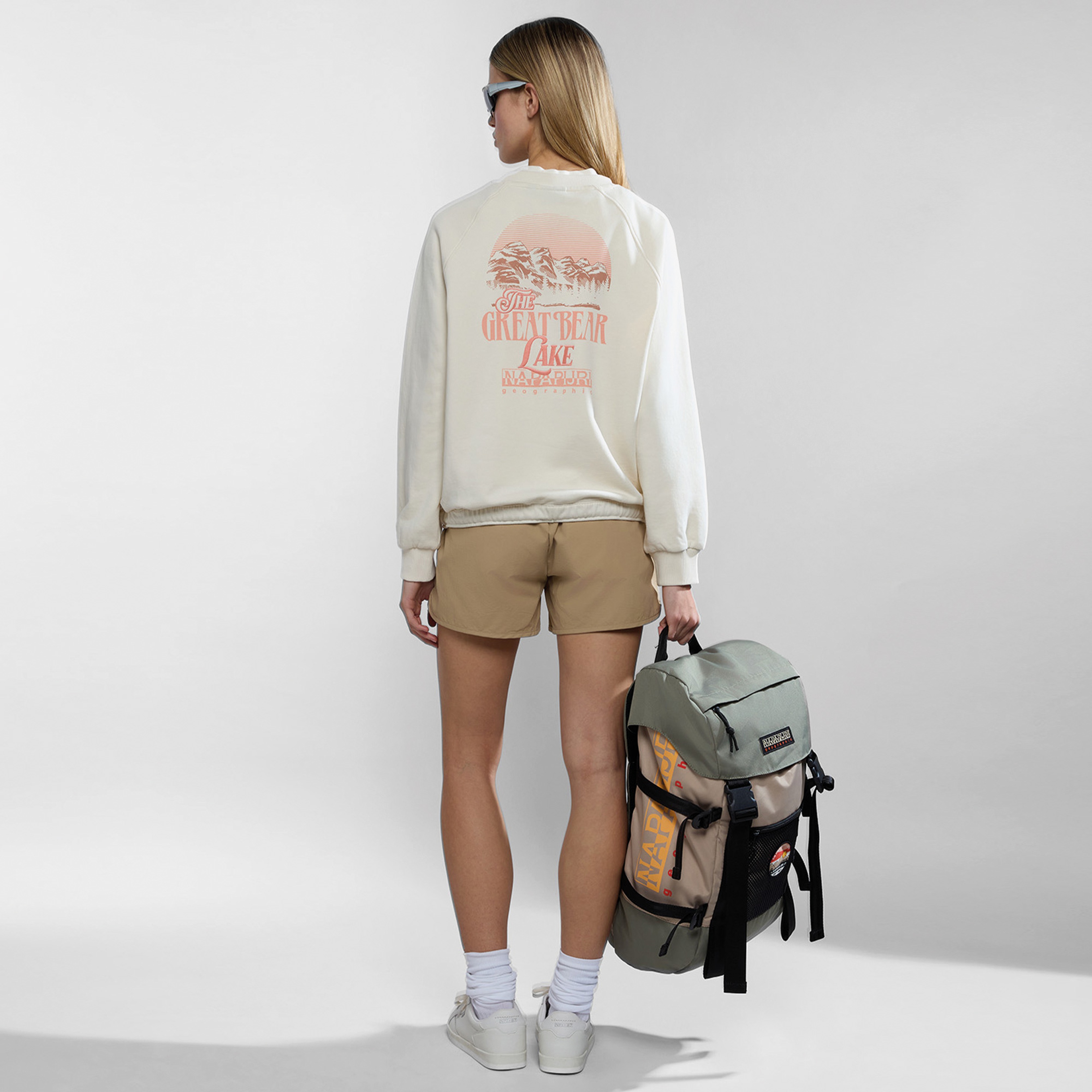 Napapijri B-Boyd C W Kadın Beyaz Hoodie