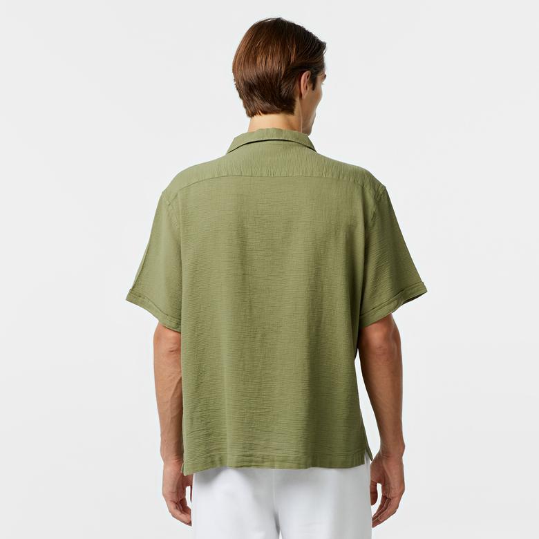 UNITED4 Classic Erkek Haki Gömlek