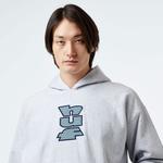 HUF Benton Heavyweight Fleece Erkek Gri Hoodie