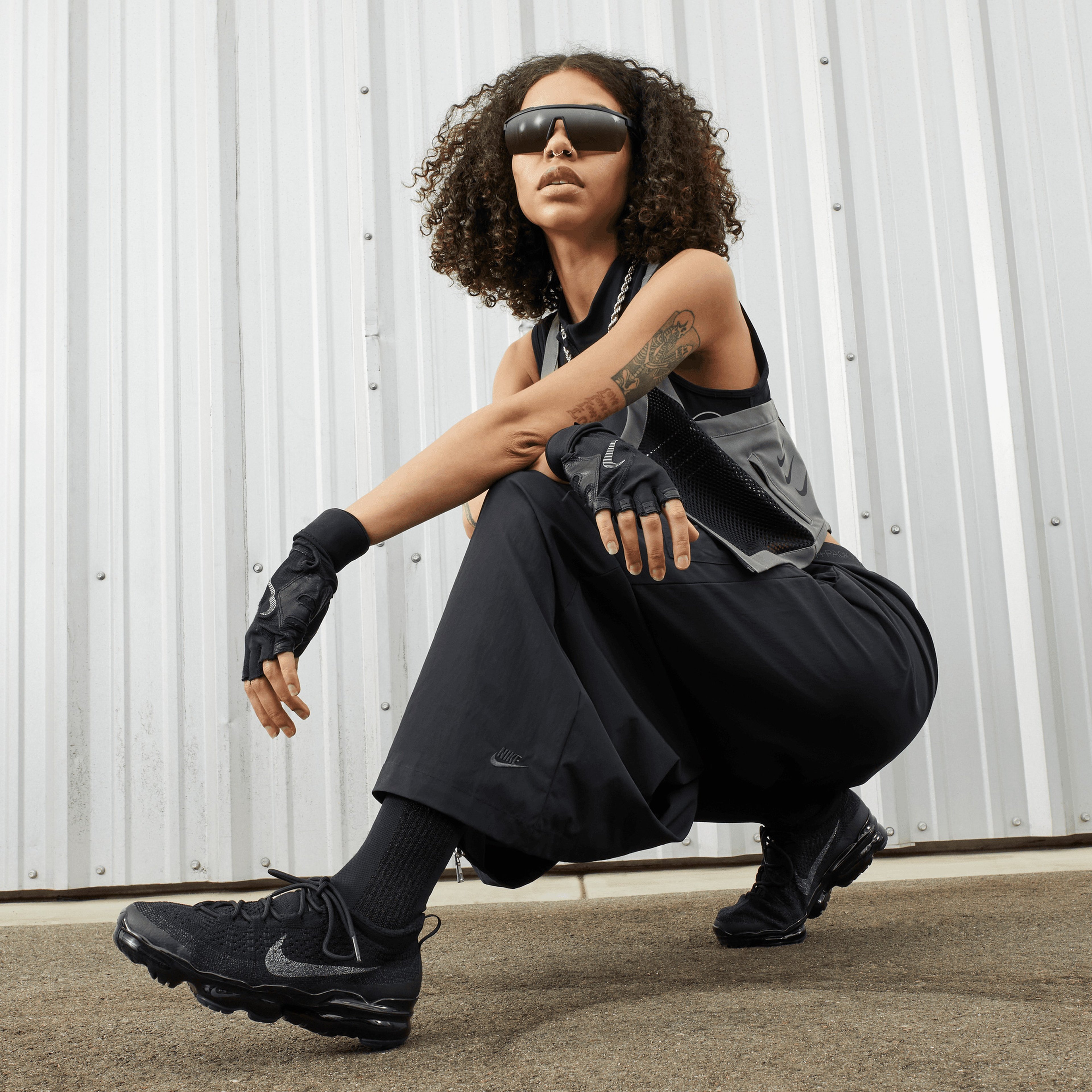 Nike Air VaporMax 2023 Flyknit Kadın Siyah Spor Ayakkabı