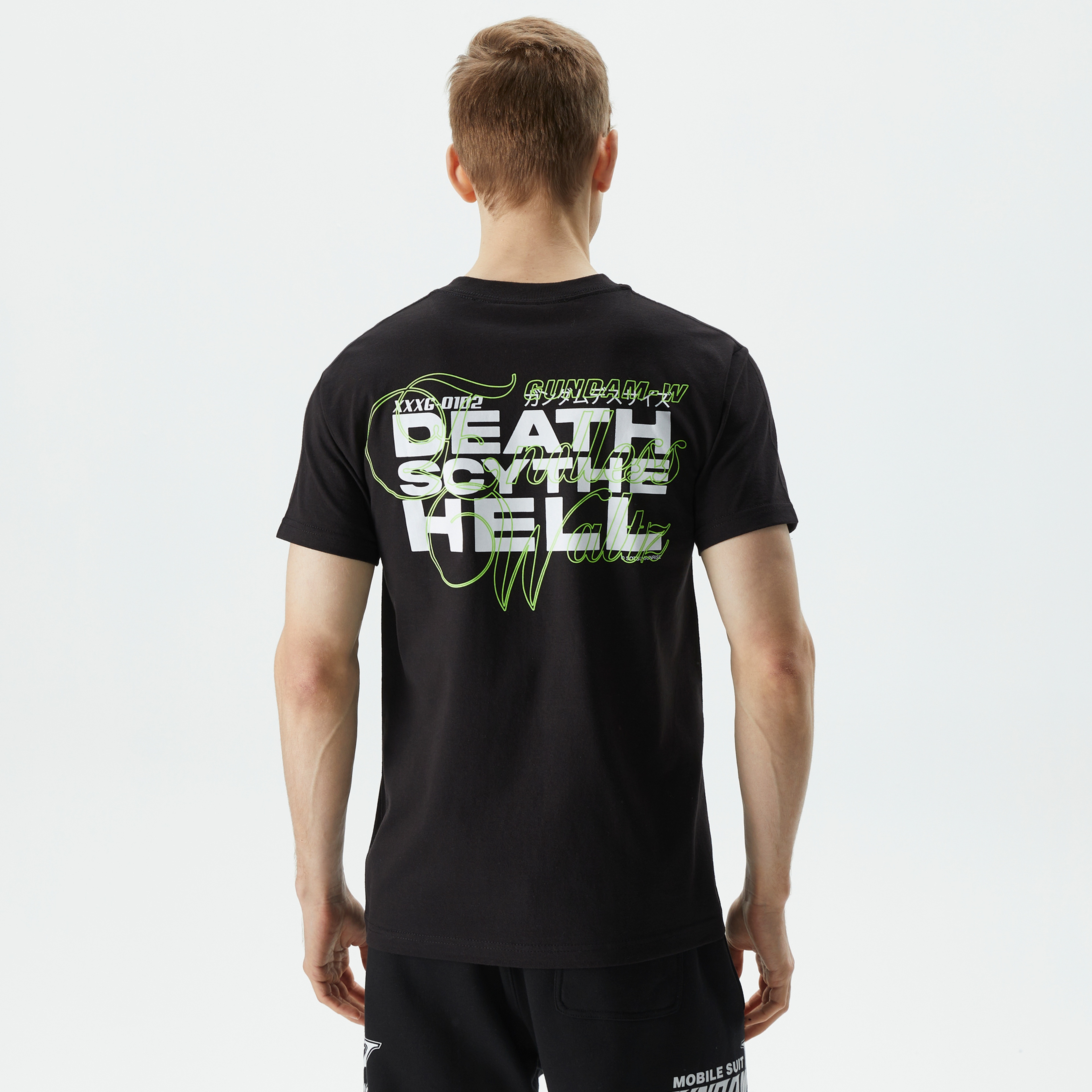 HUF x Gundam Reborn Erkek Siyah T-Shirt