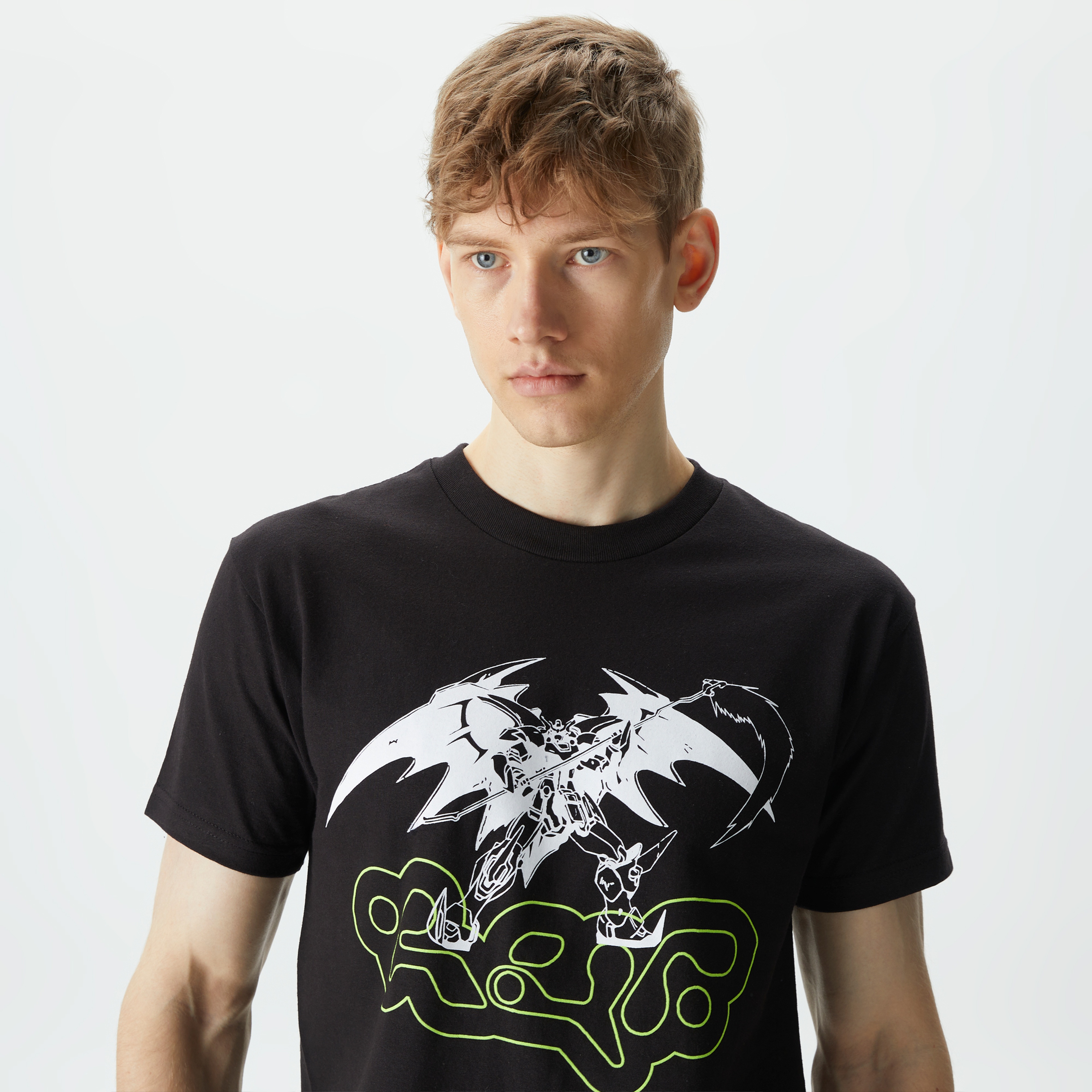 HUF x Gundam Reborn Erkek Siyah T-Shirt