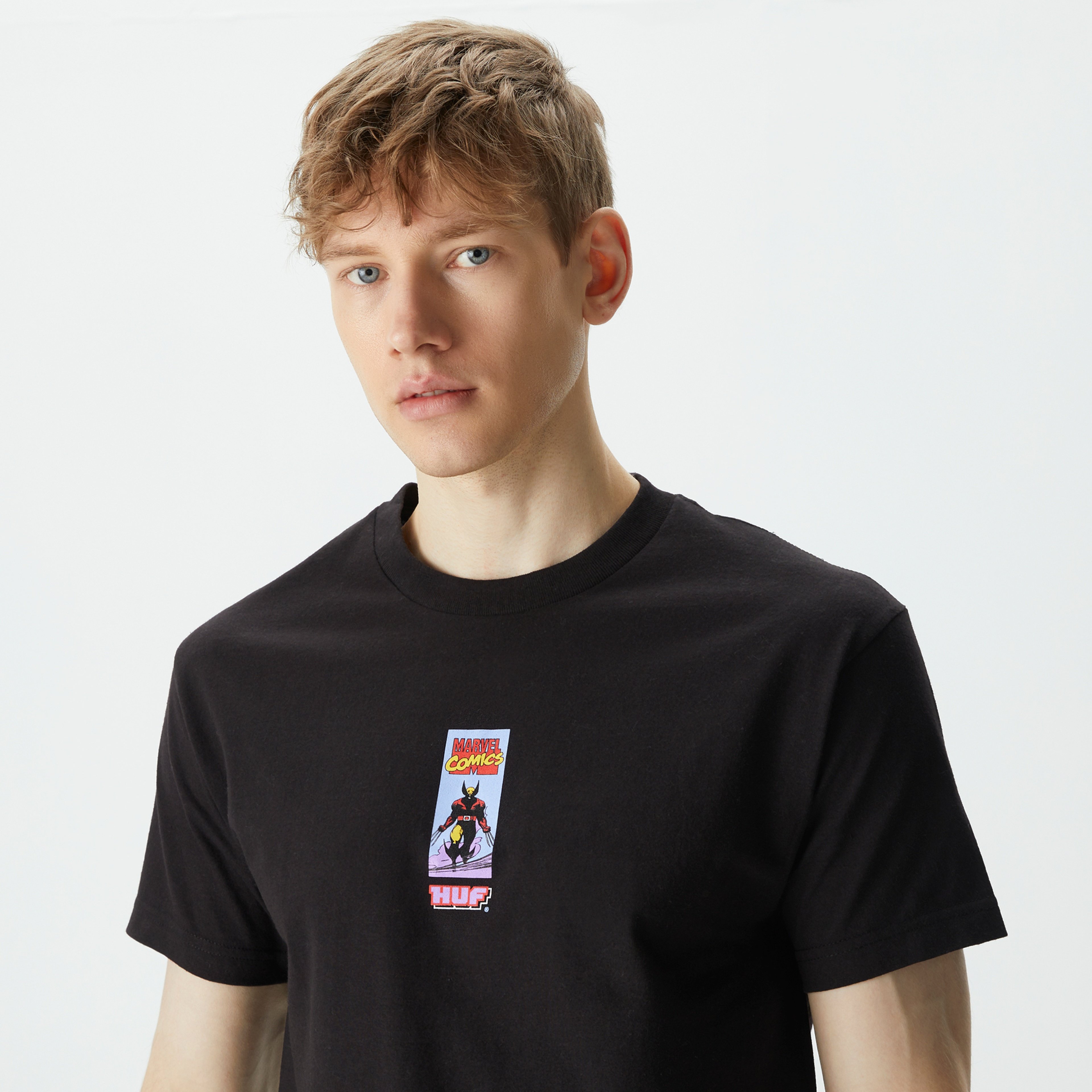 HUF x X-Men Wolvie Erkek Siyah T-Shirt