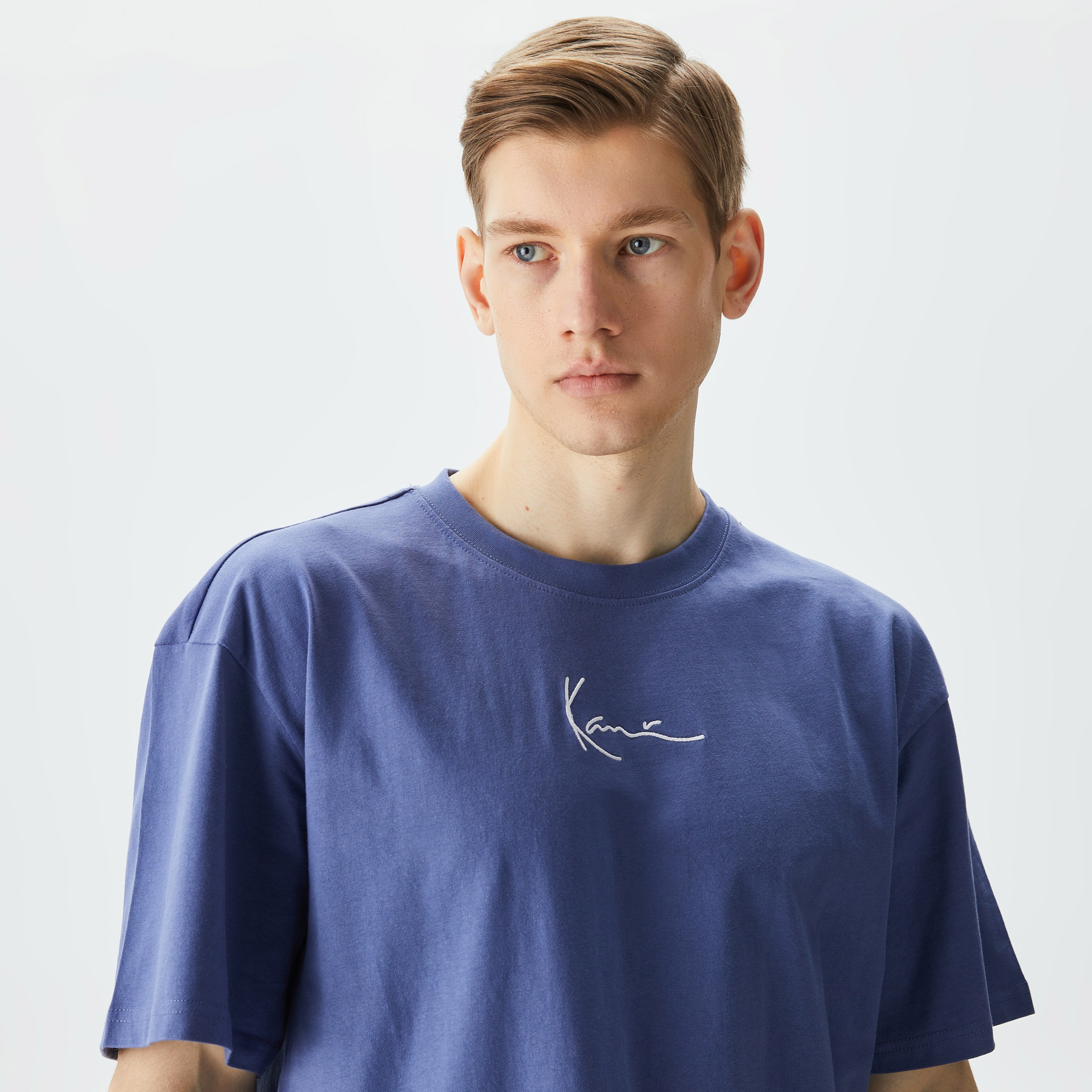 Karl Kani Small Signature Essential Erkek Mavi T-Shirt