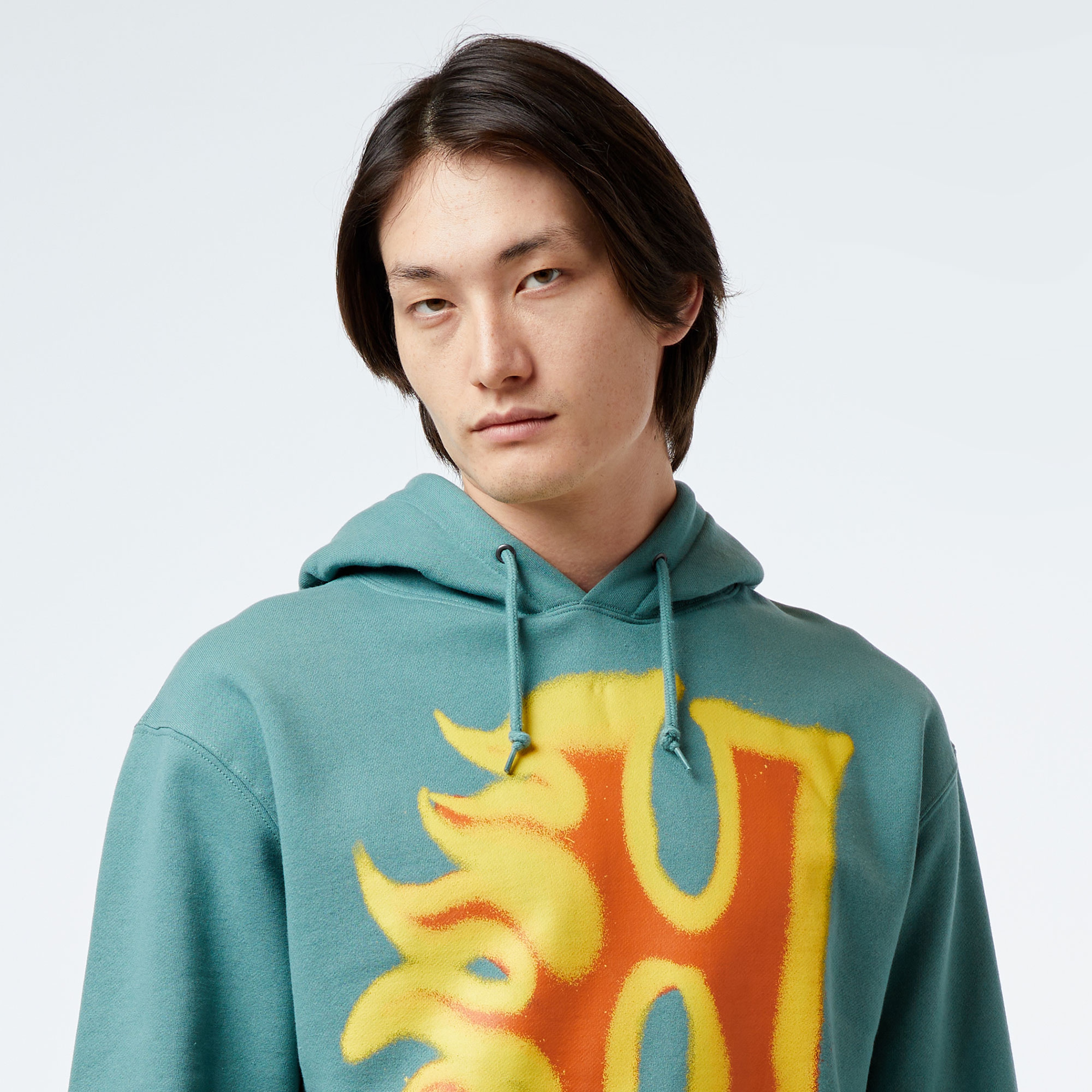 HUF Heat Wave P/O Erkek Yeşil Hoodie