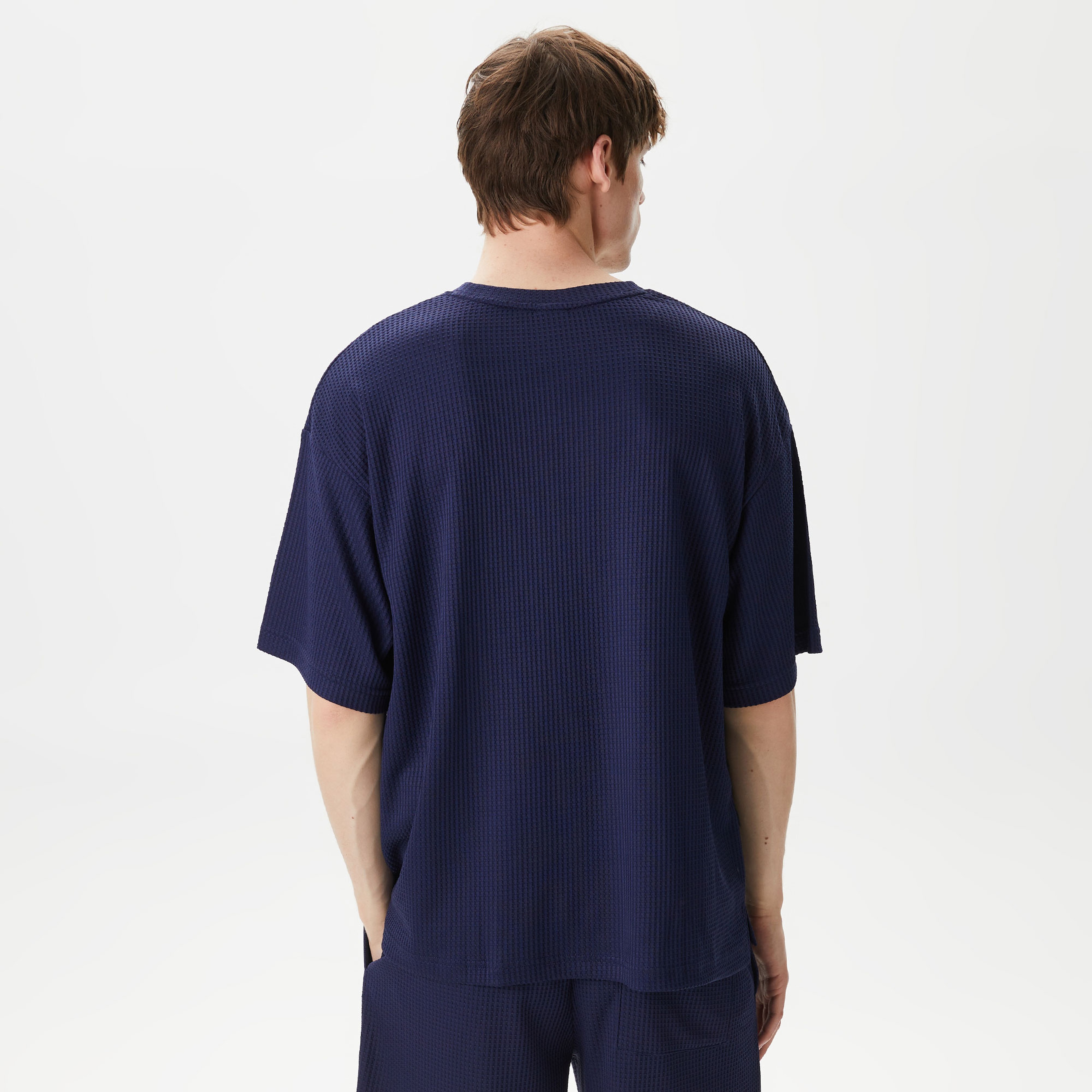 Under Armour Rival Waffle Crew Erkek Lacivert T-Shirt