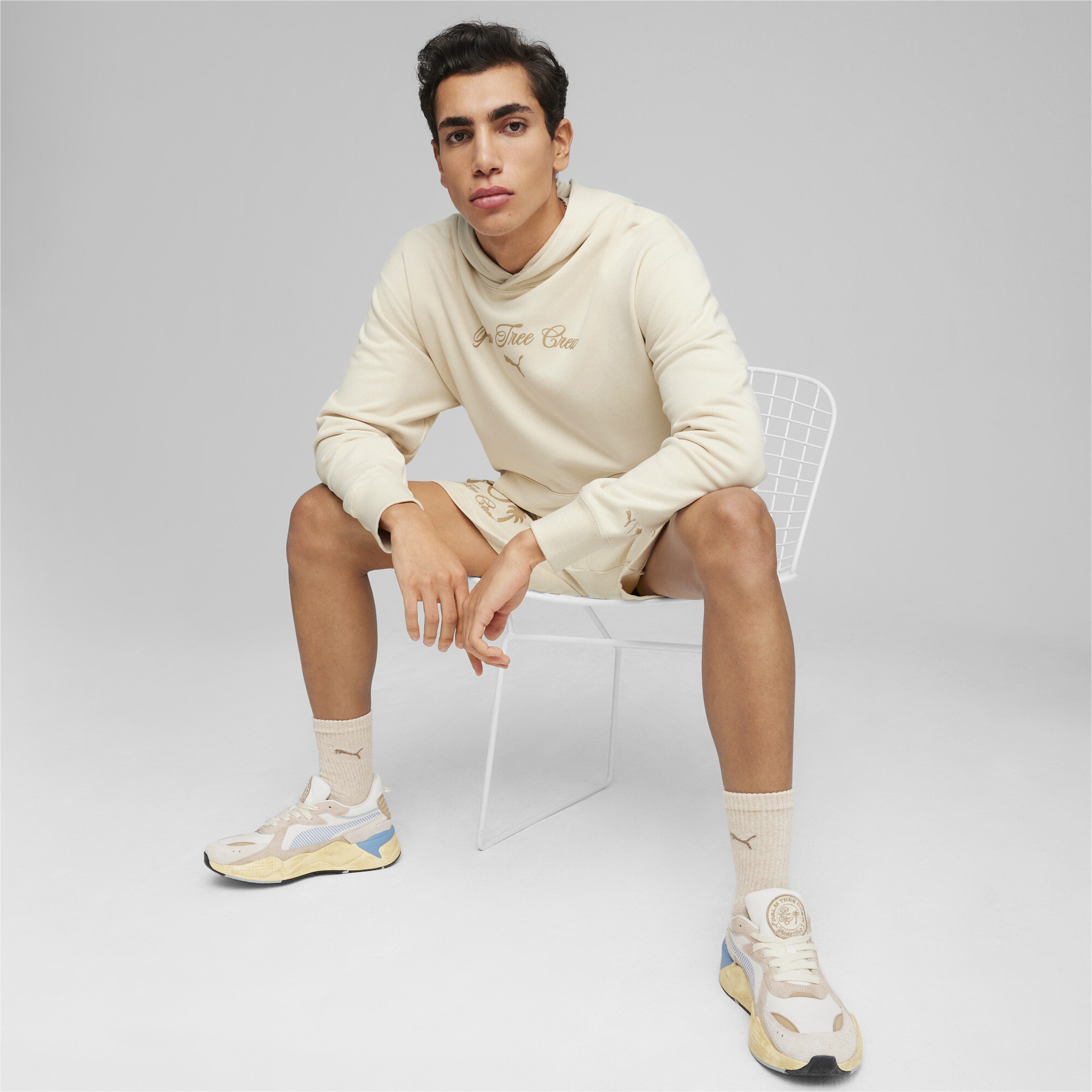 Puma X Ptc Graphic Erkek Krem Hoodie