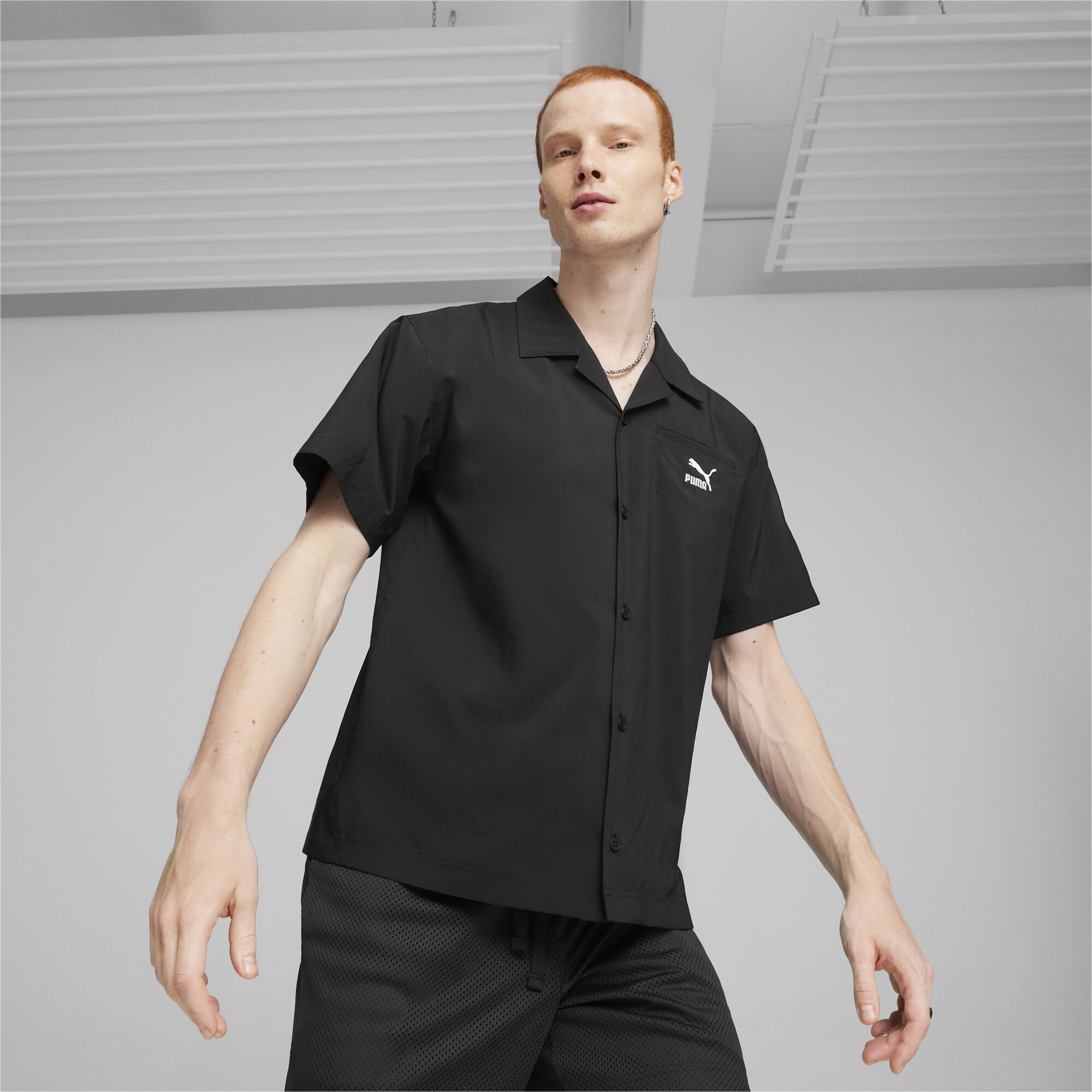 Puma Classics Erkek Siyah Gömlek