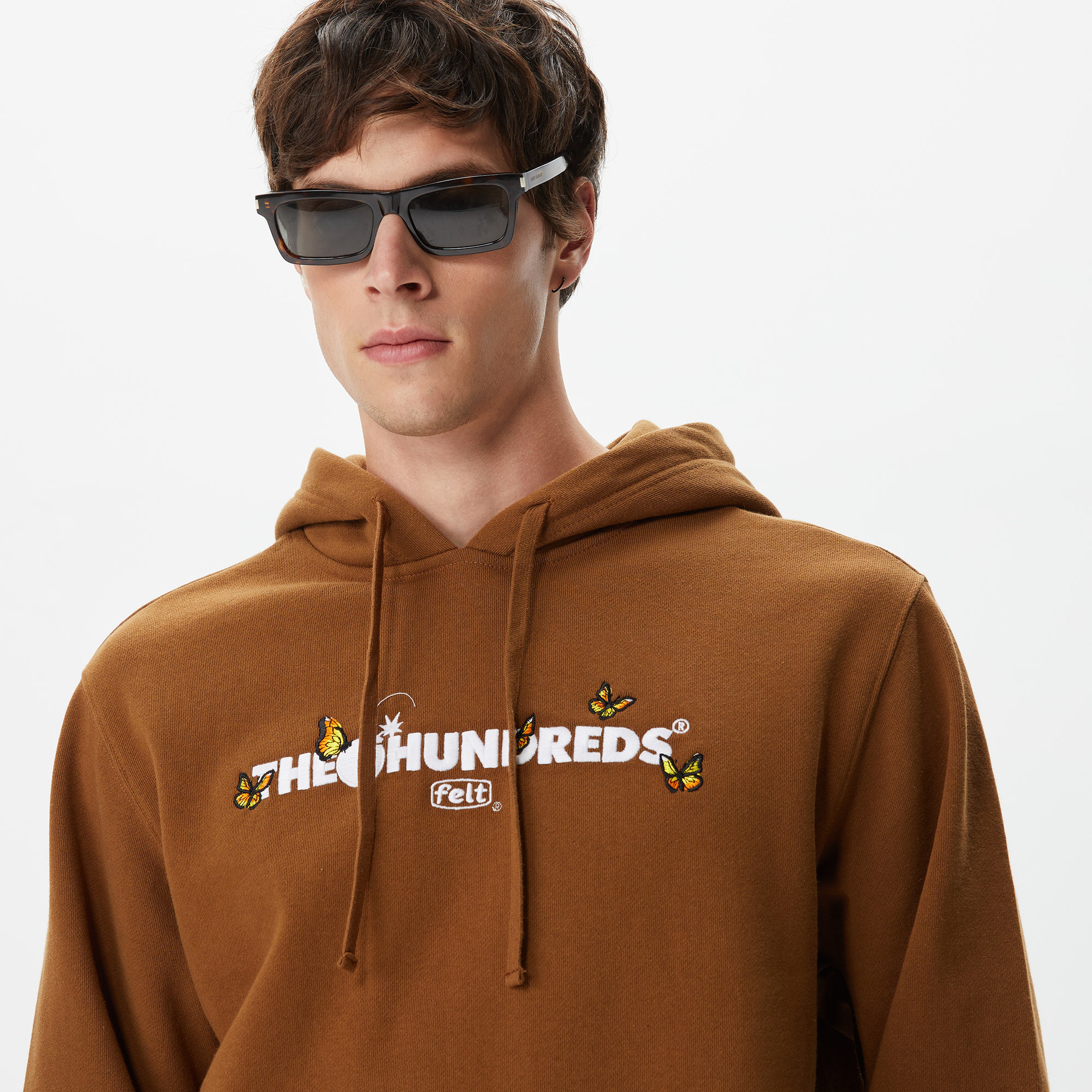 The Hundreds League Erkek Kahverengi Hoodie
