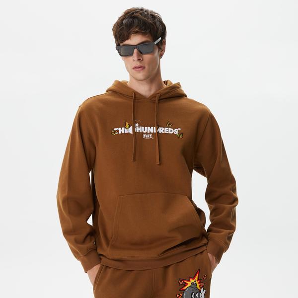 The Hundreds League Erkek Kahverengi Hoodie