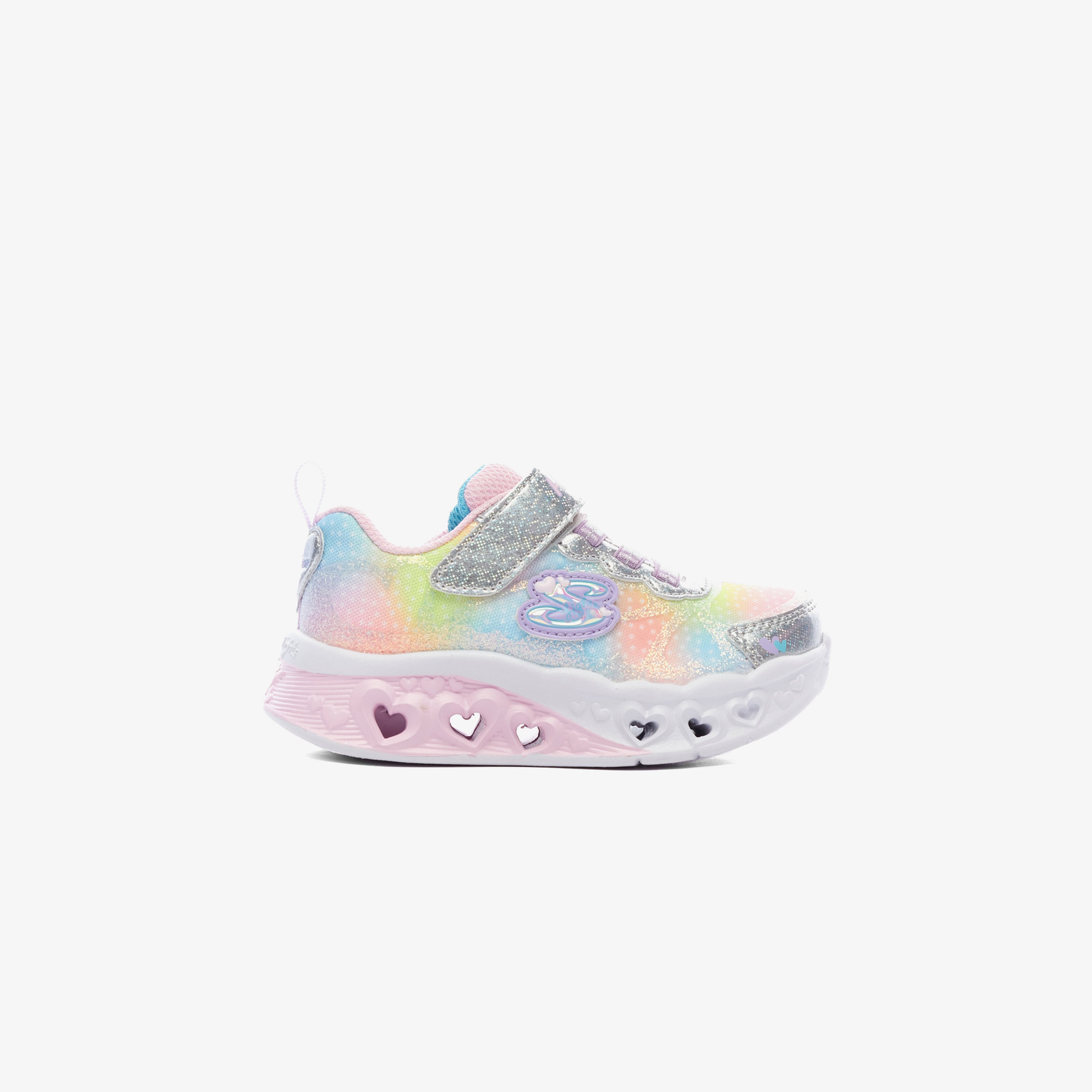 Skechers Flutter Heart Lights-Simply L Bebek Gri Spor Ayakkabı
