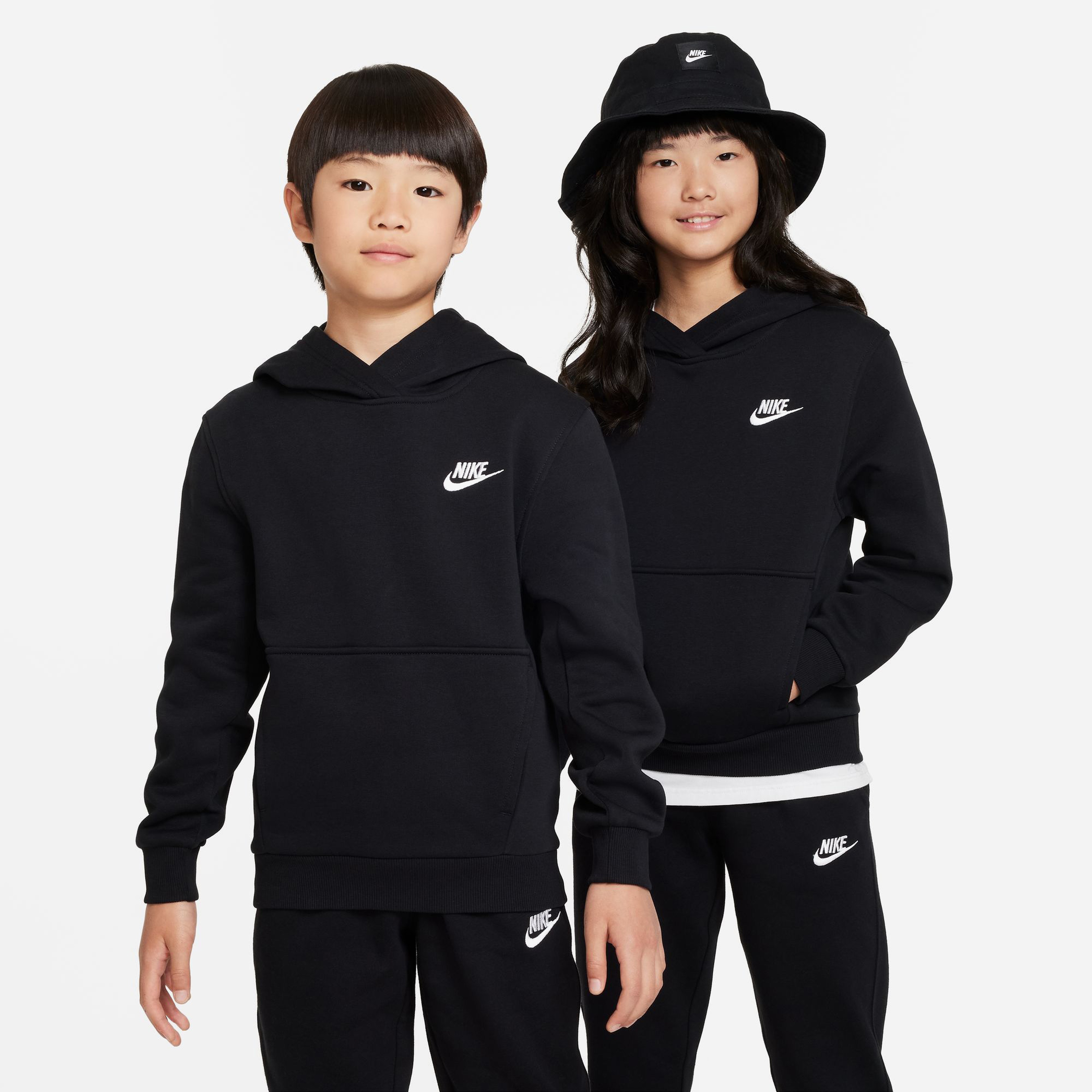 Nike Sportswear Club Fleece Çocuk Siyah Hoodie