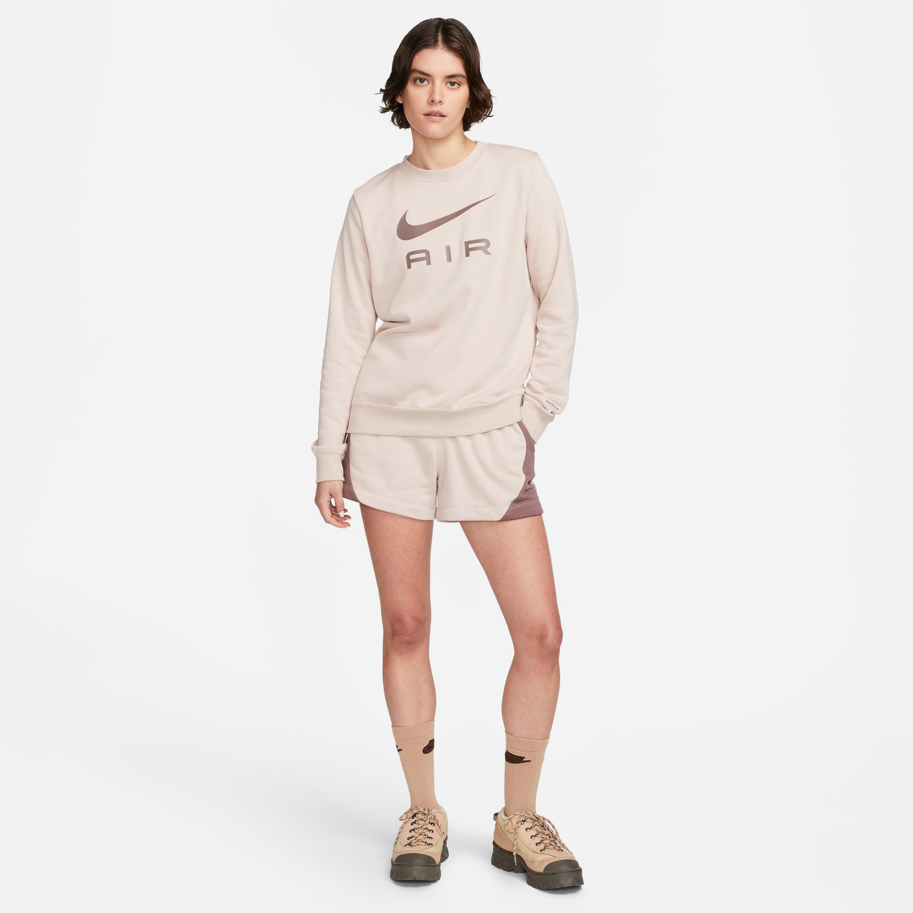 Nike Air Fleece Kadın Bej Şort