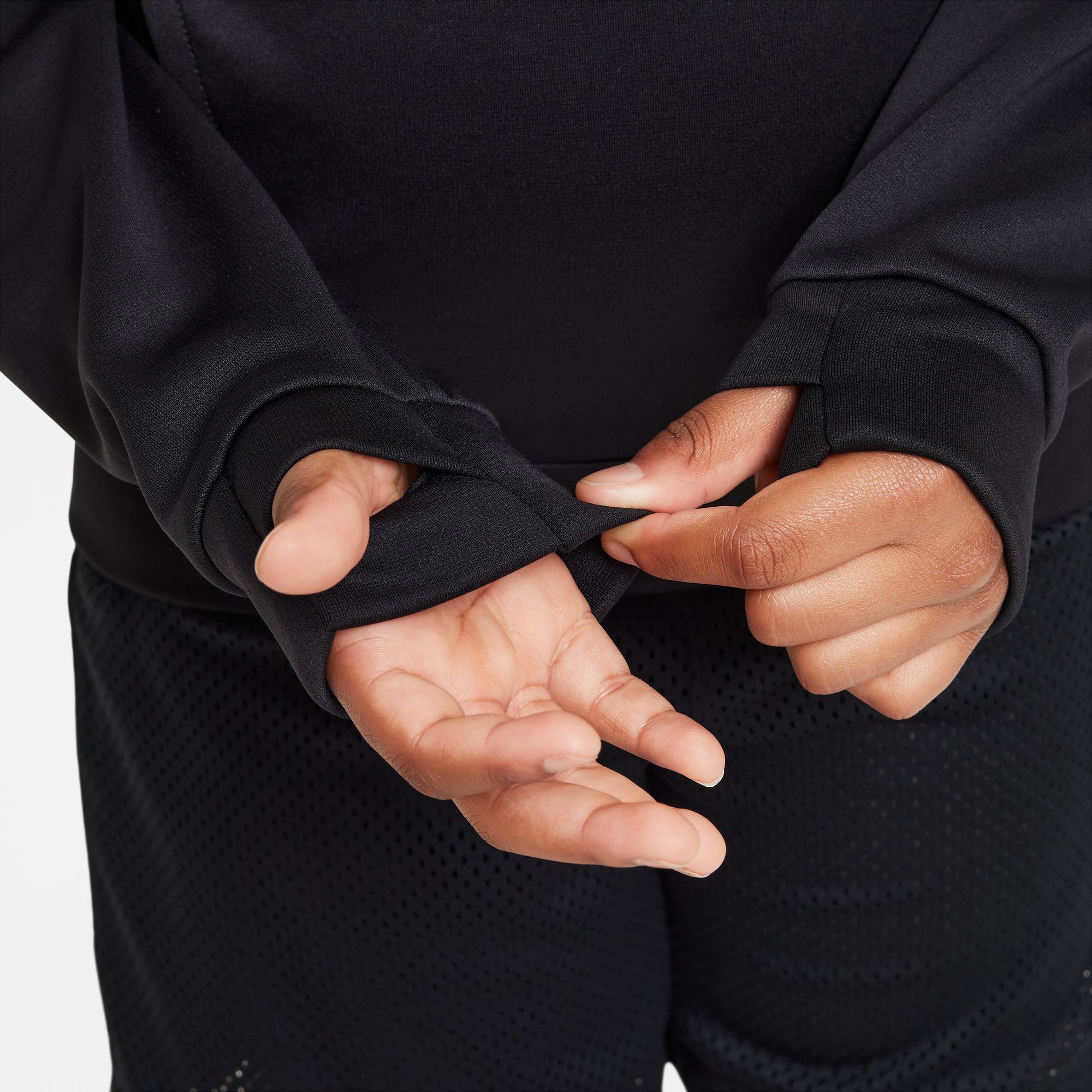 Nike Therma-FIT Çocuk Siyah Hoodie