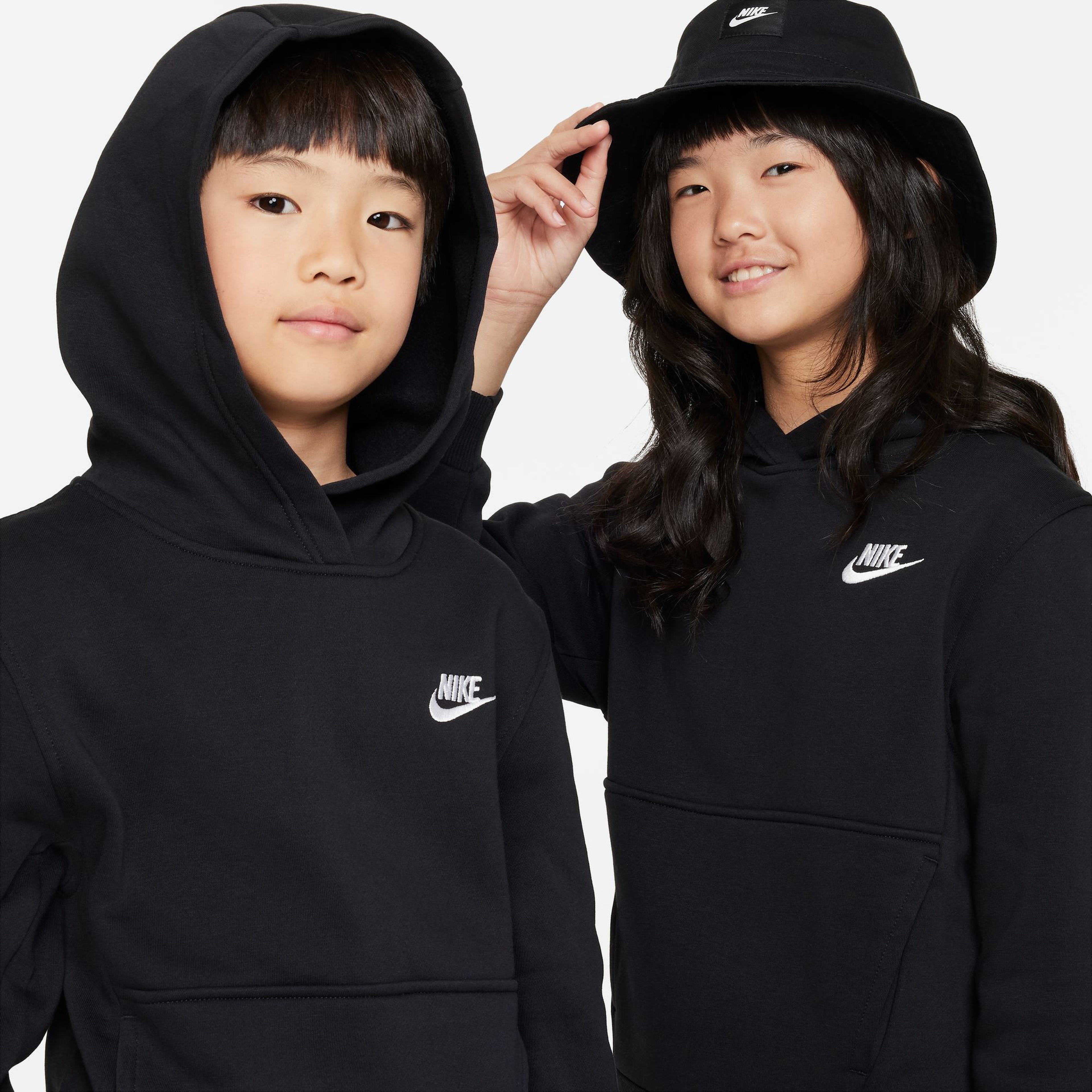Nike Sportswear Club Fleece Çocuk Siyah Hoodie