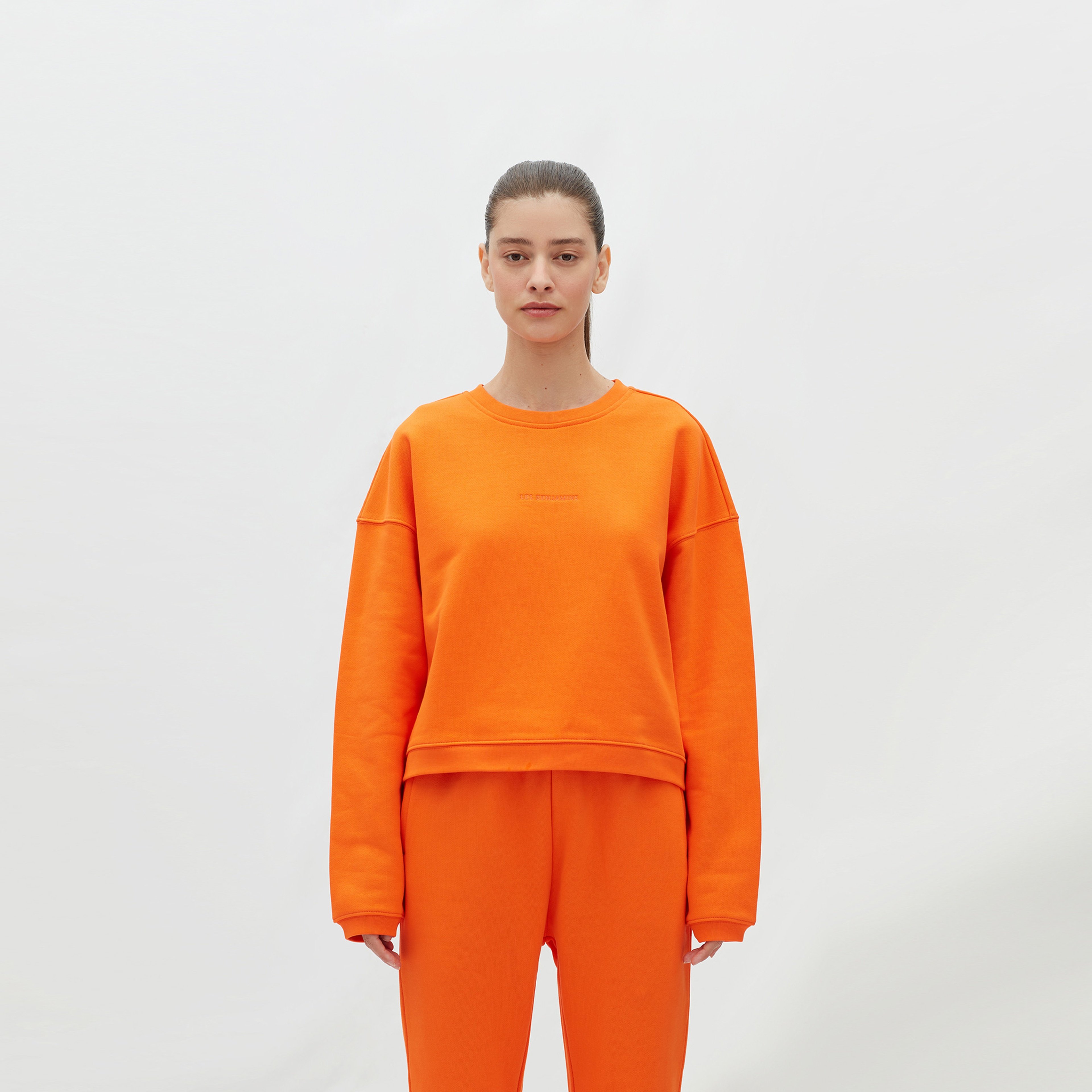 Les Benjamins Essentials Kadın Turuncu Sweatshirt
