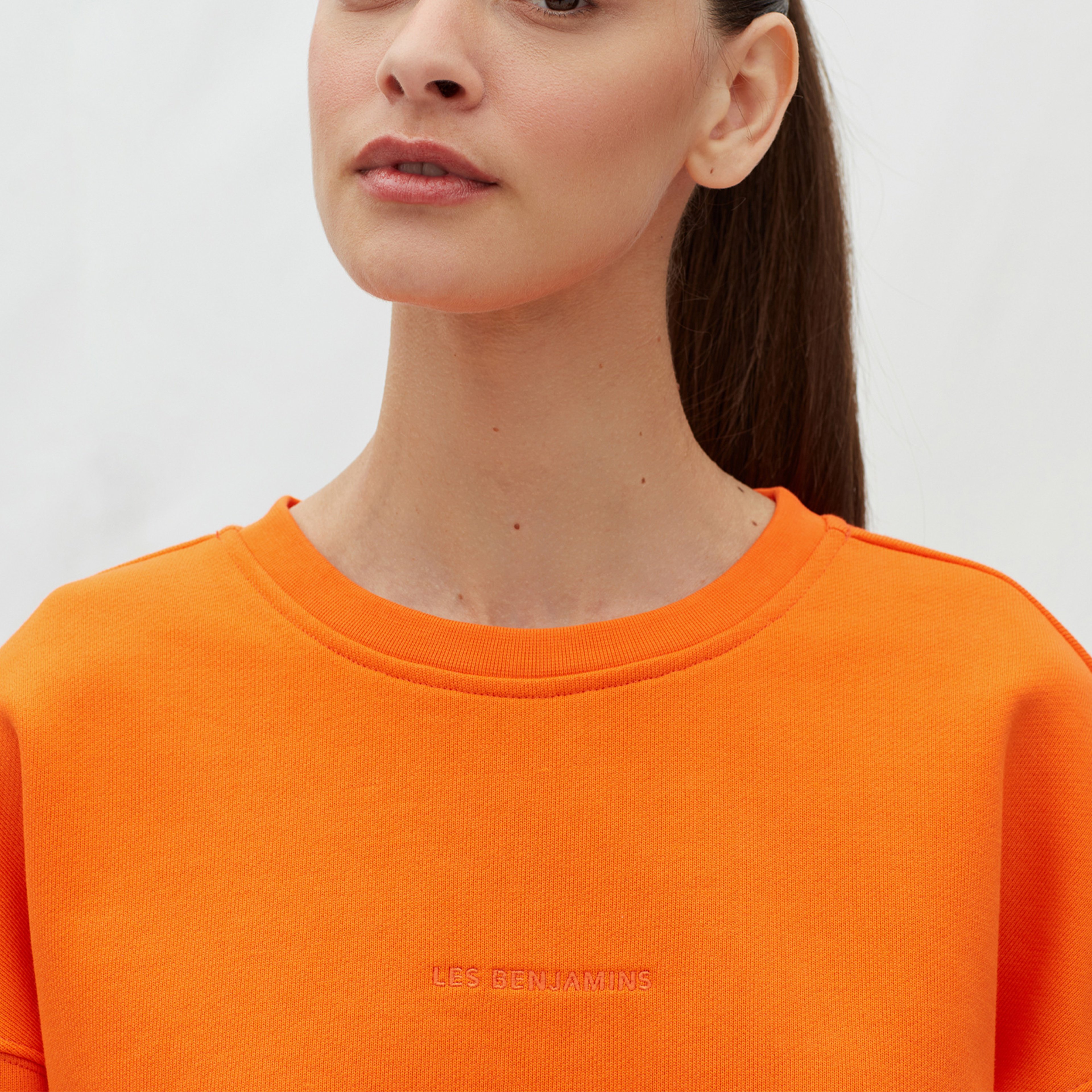 Les Benjamins Essentials Kadın Turuncu Sweatshirt