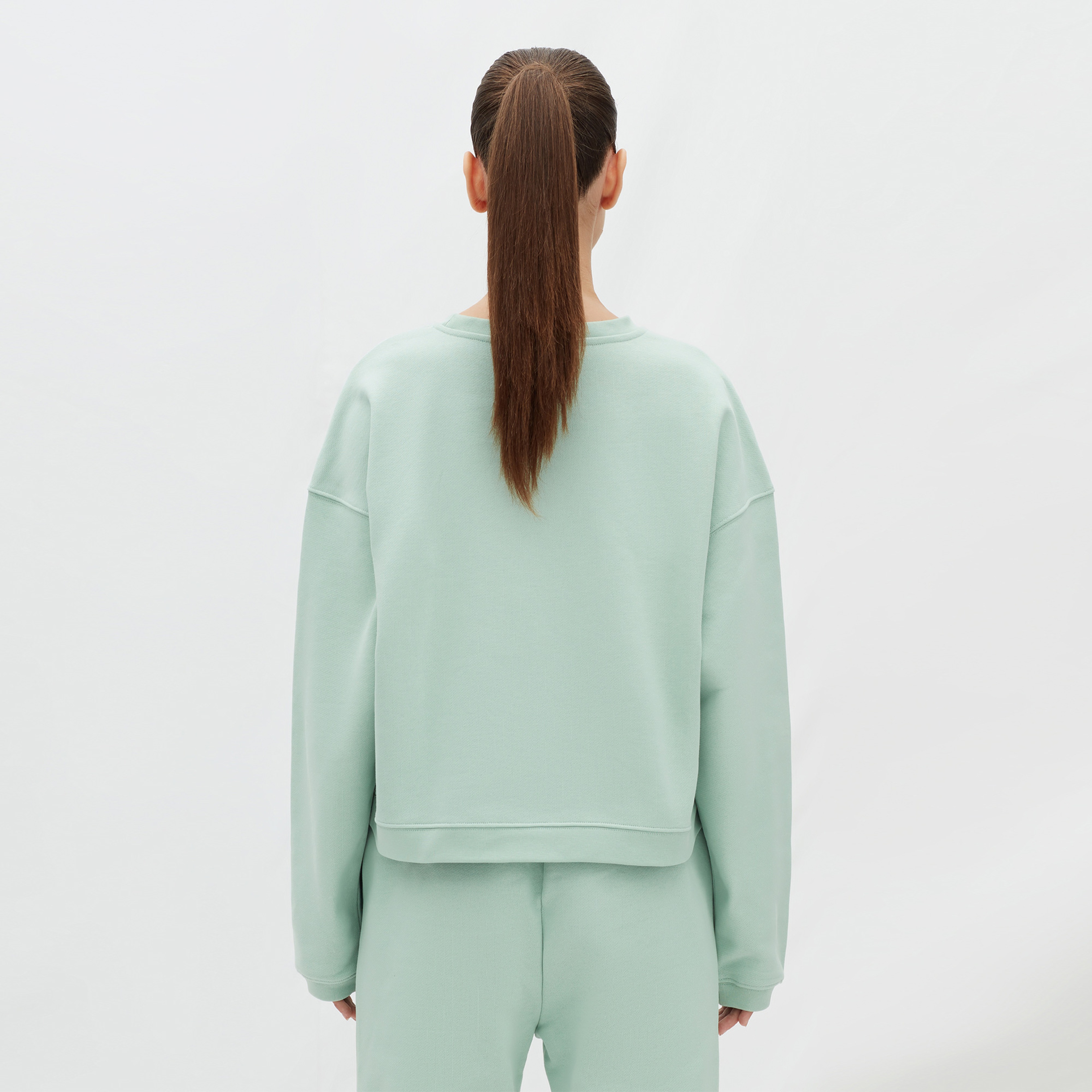 Les Benjamins Essentials Kadın Yeşil Sweatshirt