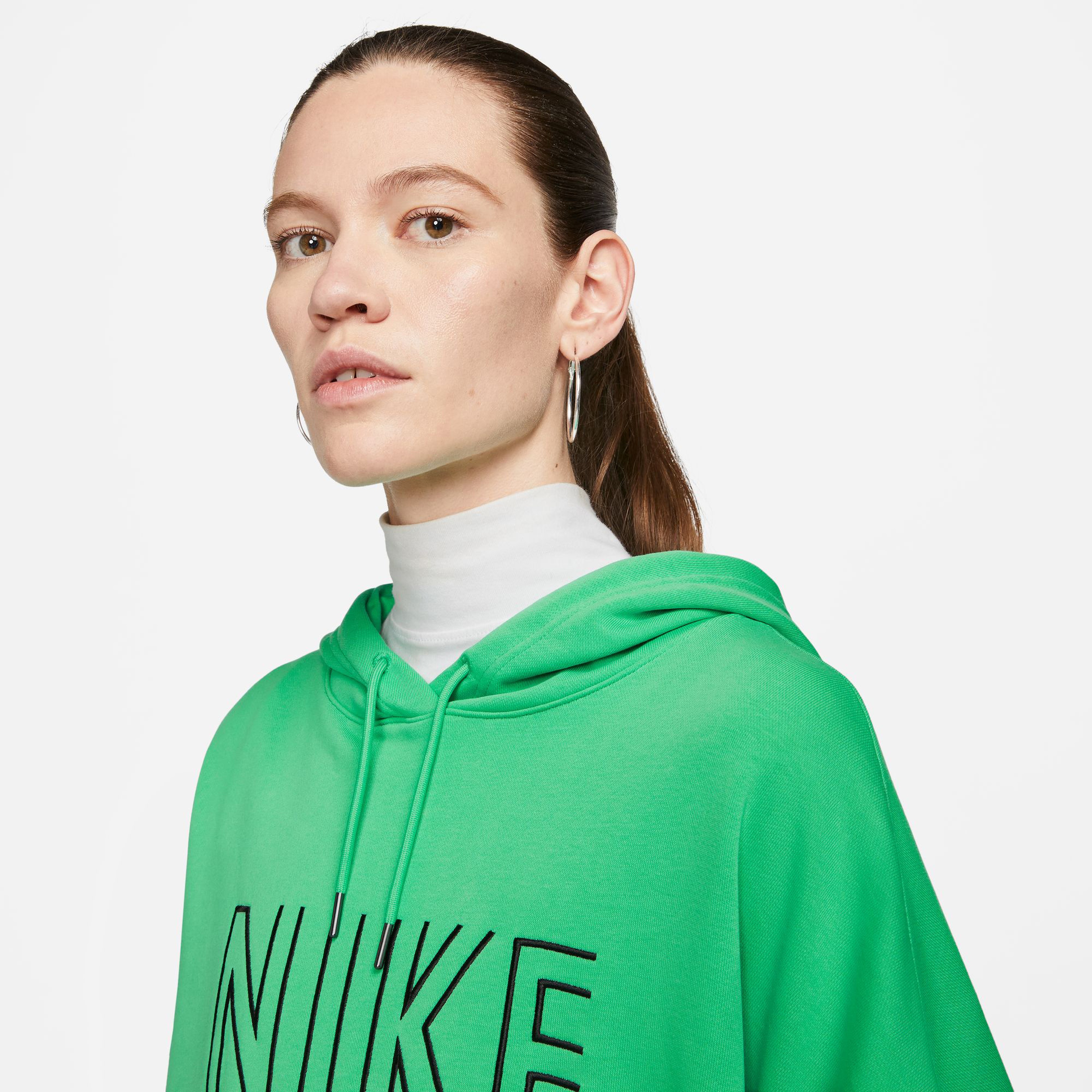 Nike Sportswear Kadın Yeşil Kapüşonlu Hoodie