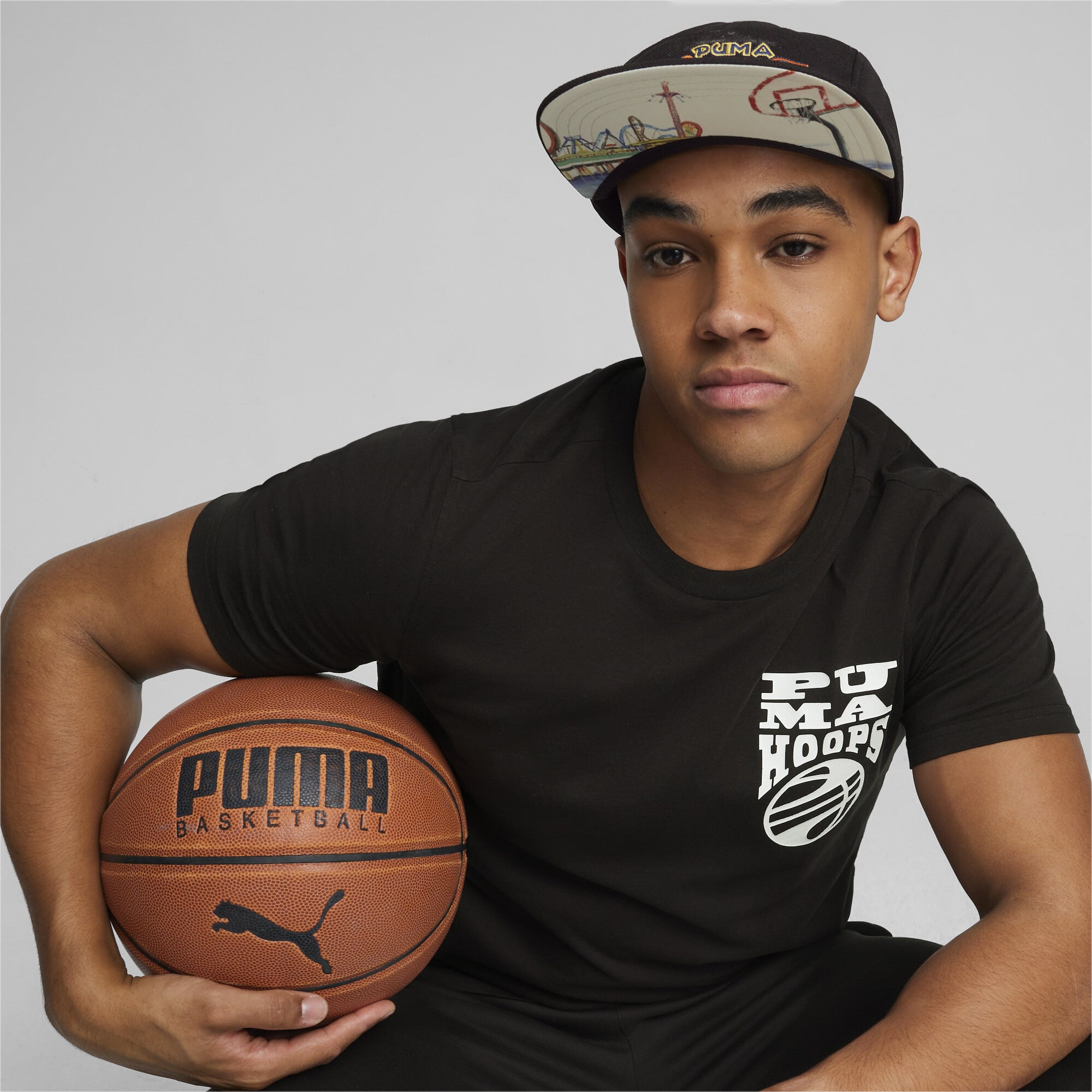 Puma Basketball 5 Panel Unisex Siyah Şapka