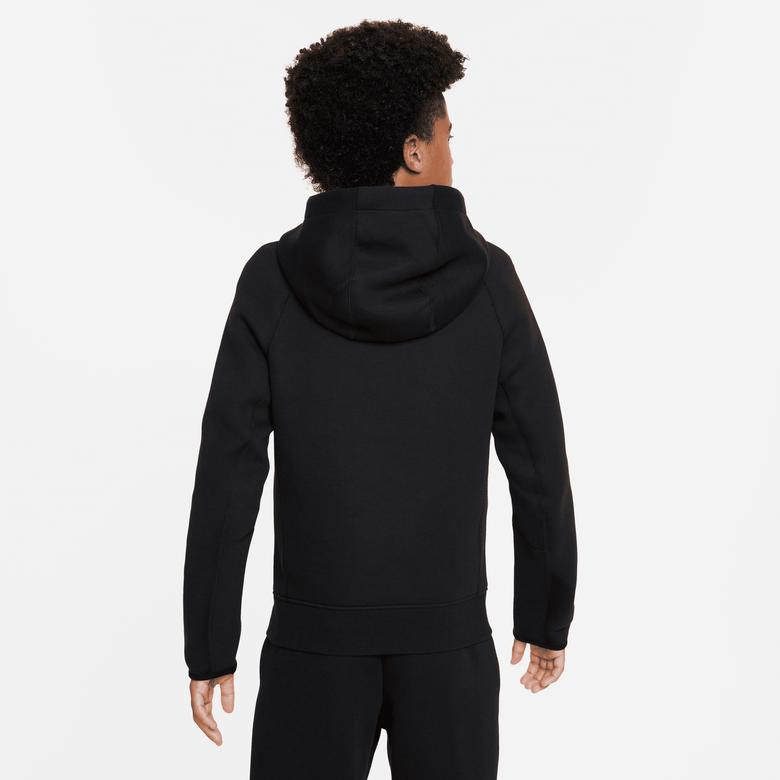 Nike Sportswear Tech Flc Po Çocuk Siyah Hoodie
