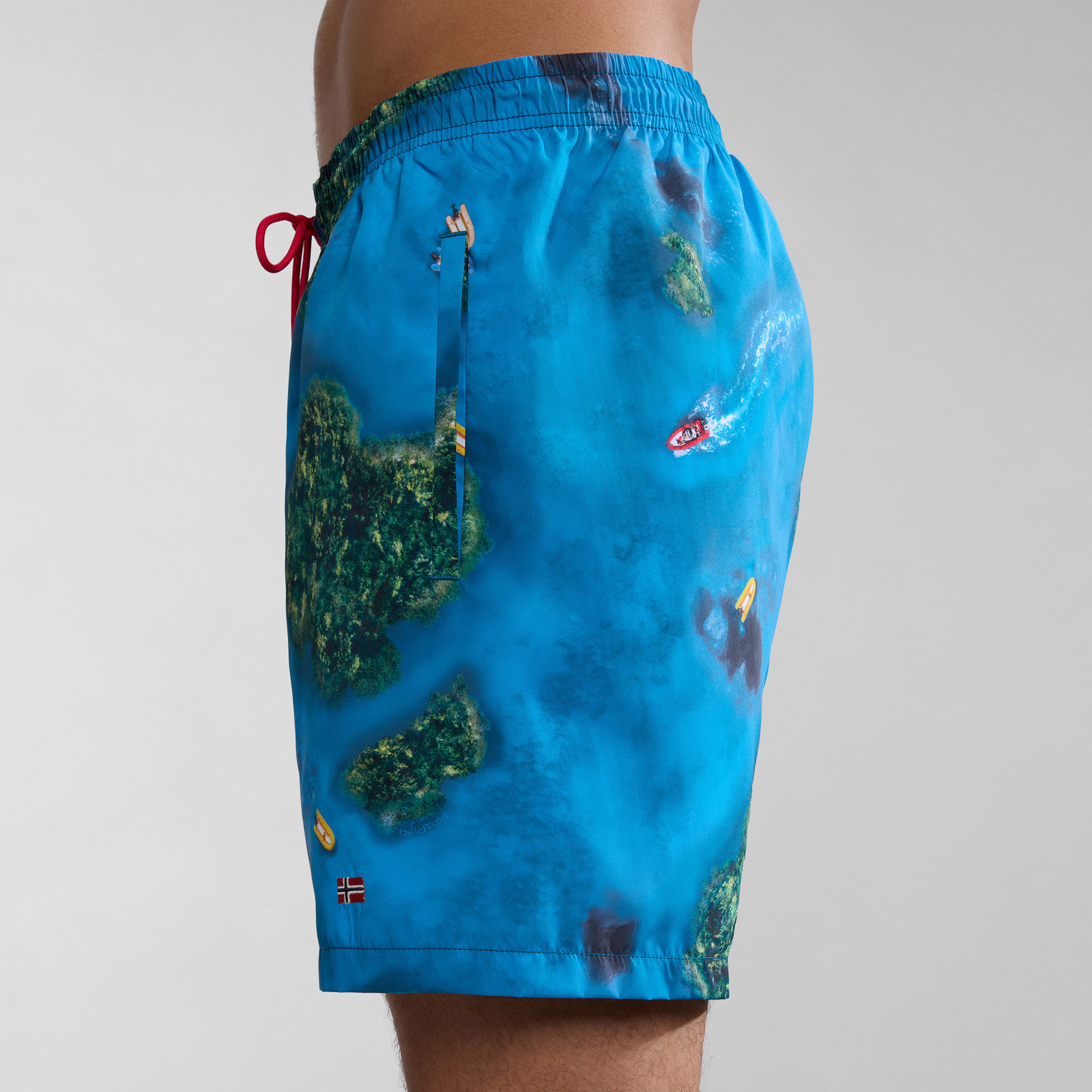 Napapijri V-inuvik Erkek Mavi Deniz Şortu