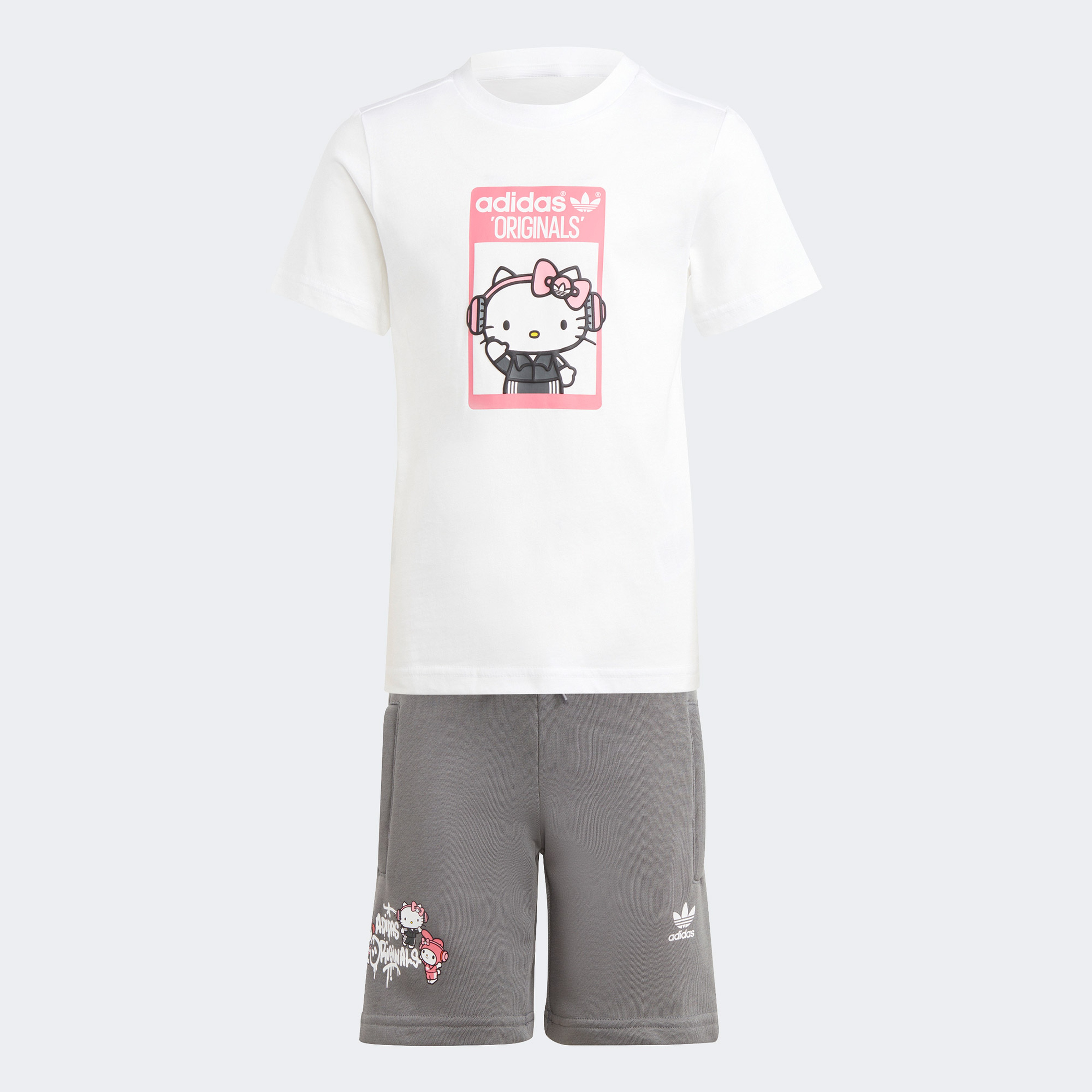 adidas Originals Set Çocuk Beyaz T-Shirt Şort Takım