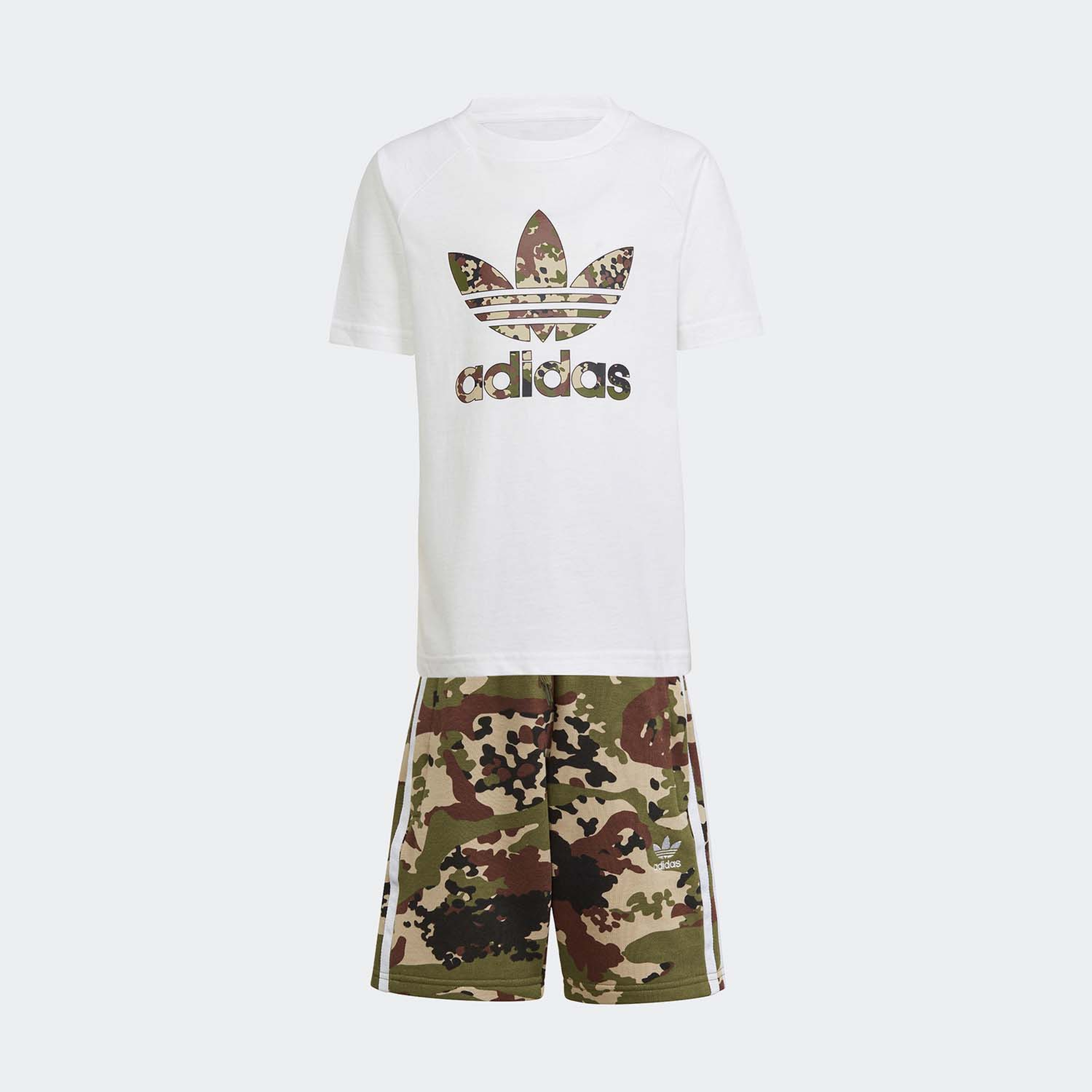 adidas Originals Set Çocuk Beyaz T-Shirt Şort Takım