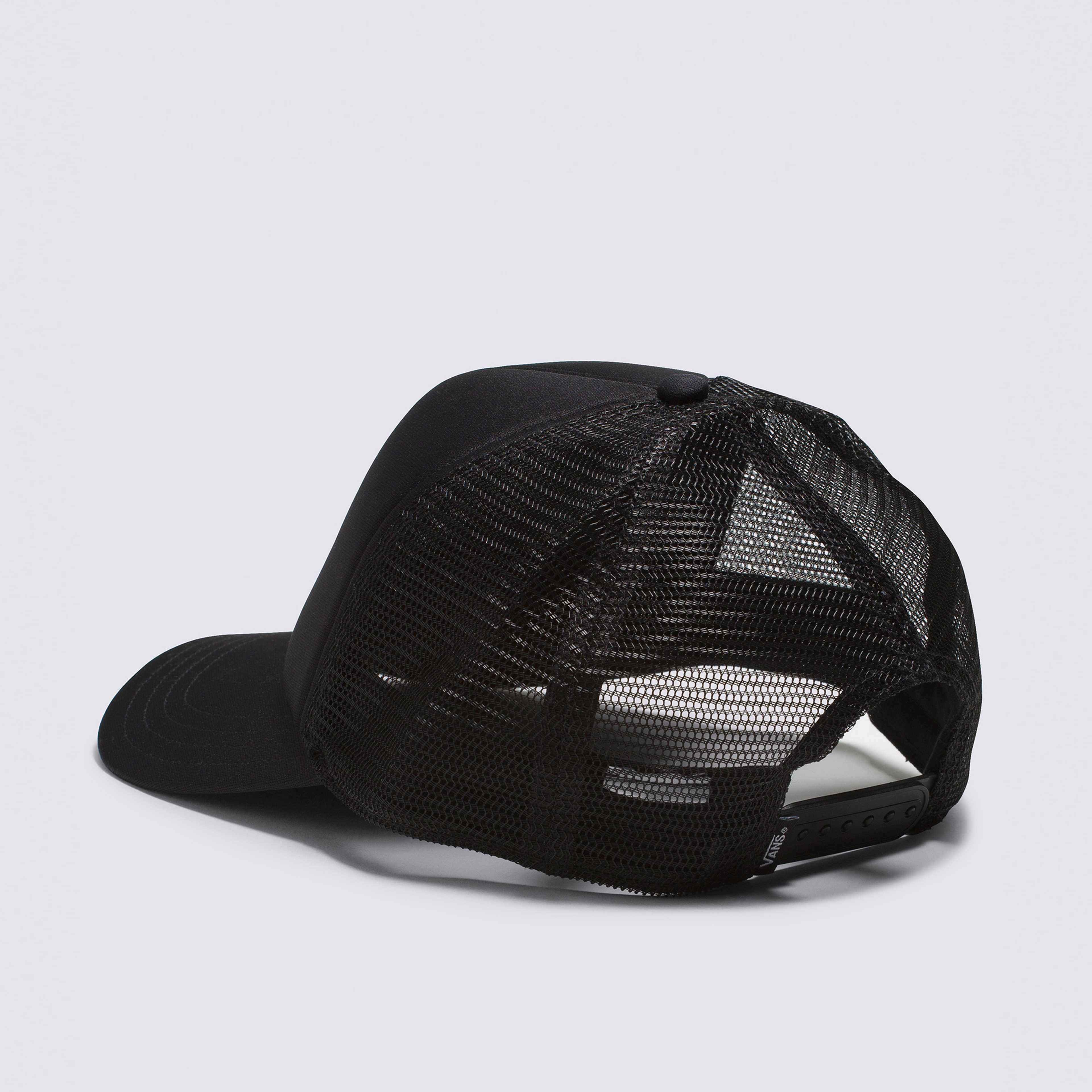 Vans Checkers Curved Bill Trucker Erkek Siyah Şapka