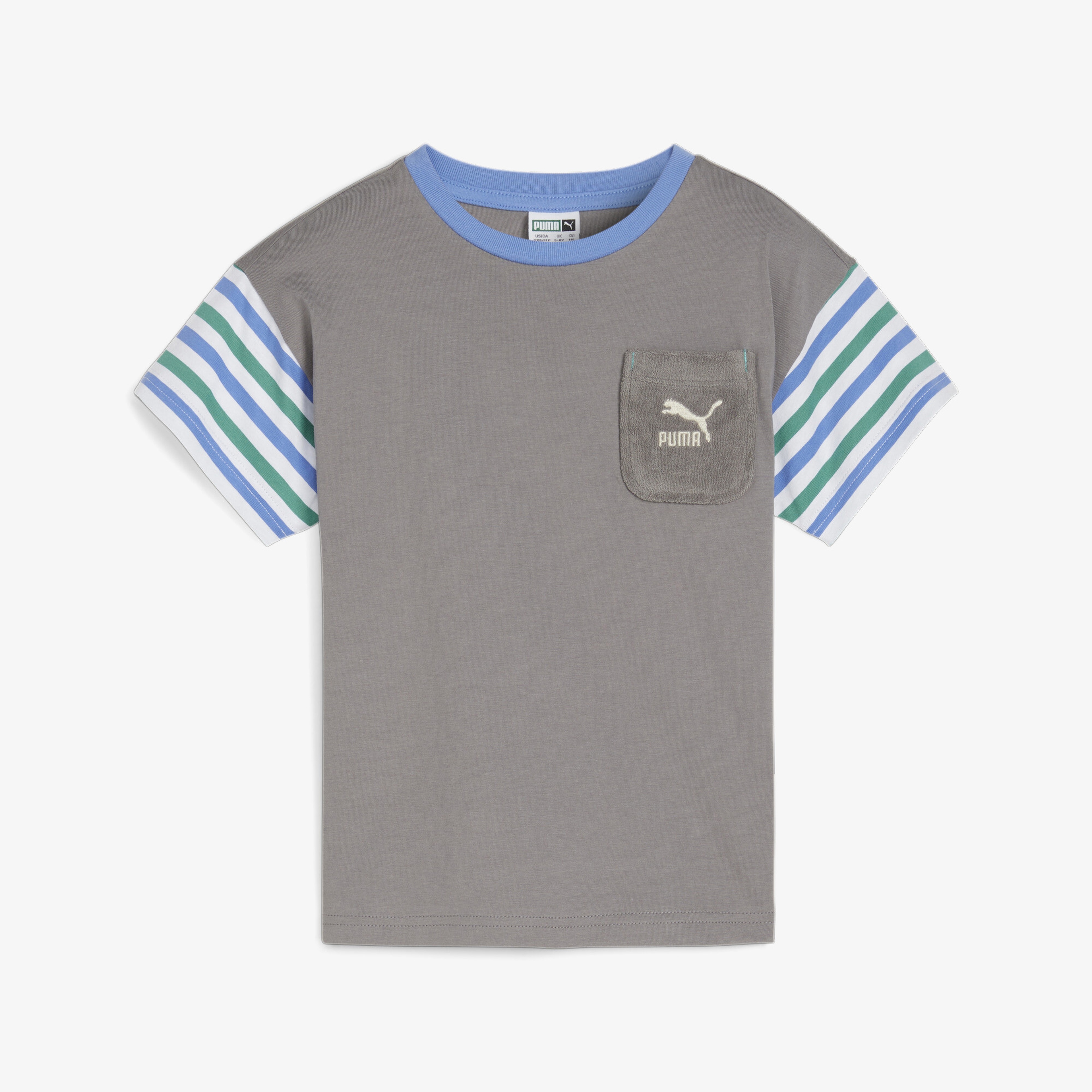 Puma Summer Camp Classics Çocuk Gri T-Shirt